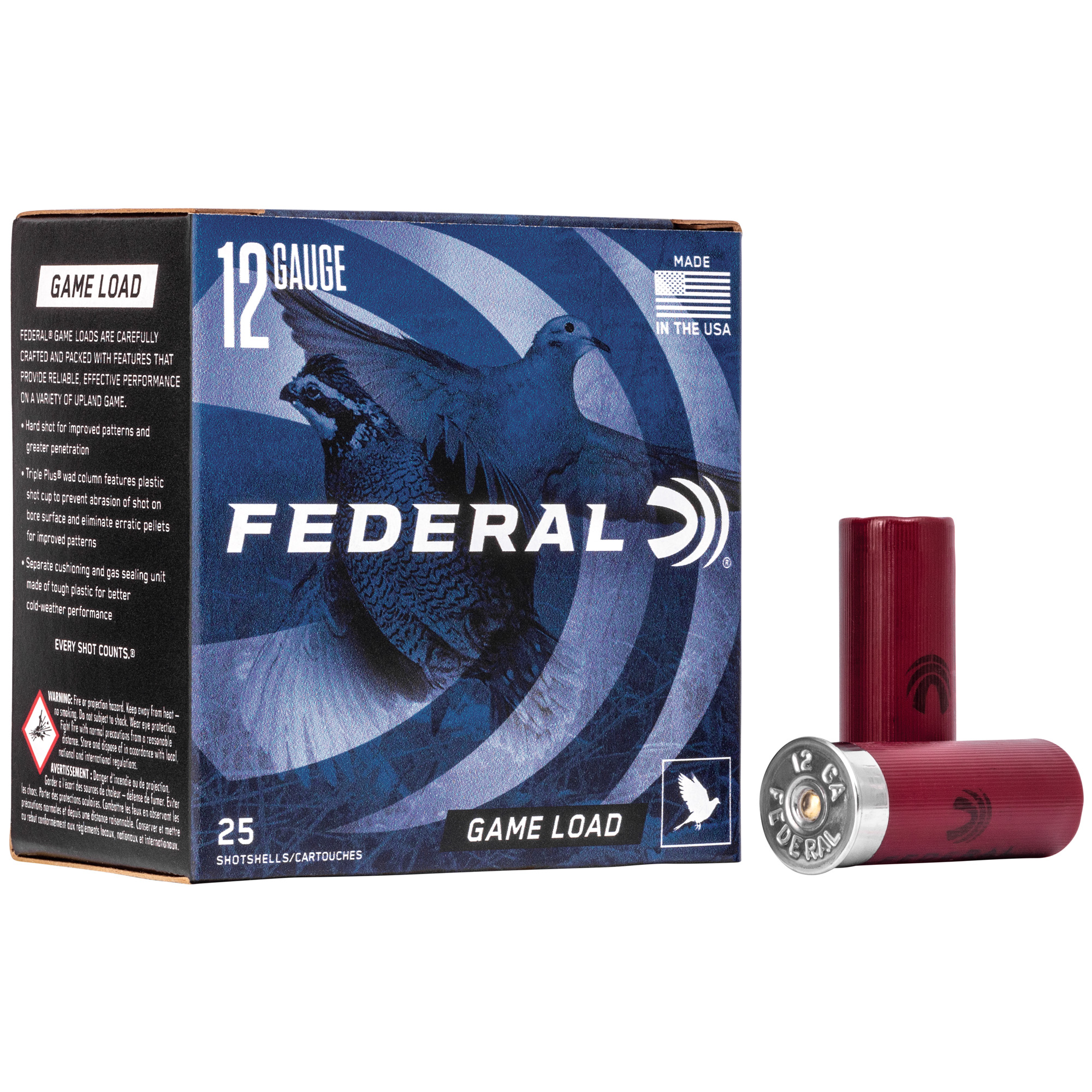 Federal Game Load 12 Gauge 2.75″ #6 Shotshell – 25rd