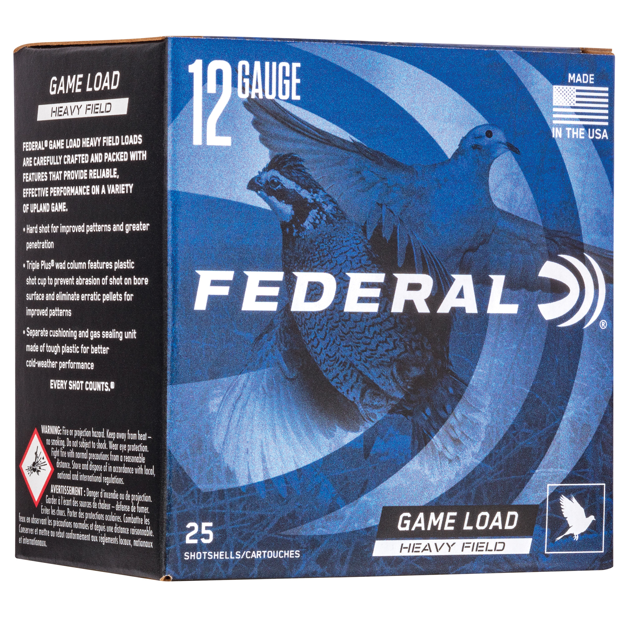 Federal Game Load Heavy Field 12 Gauge 2.75″ #6 Lead – 25rd