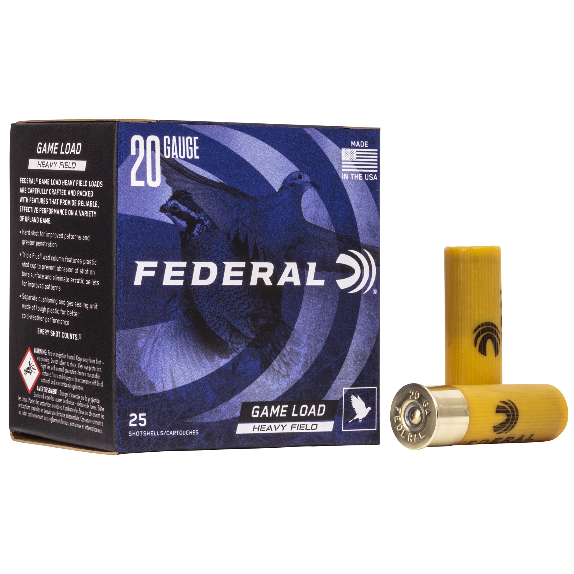 Federal GameShok 20 Gauge 2.75″ #6 Lead – 25rd