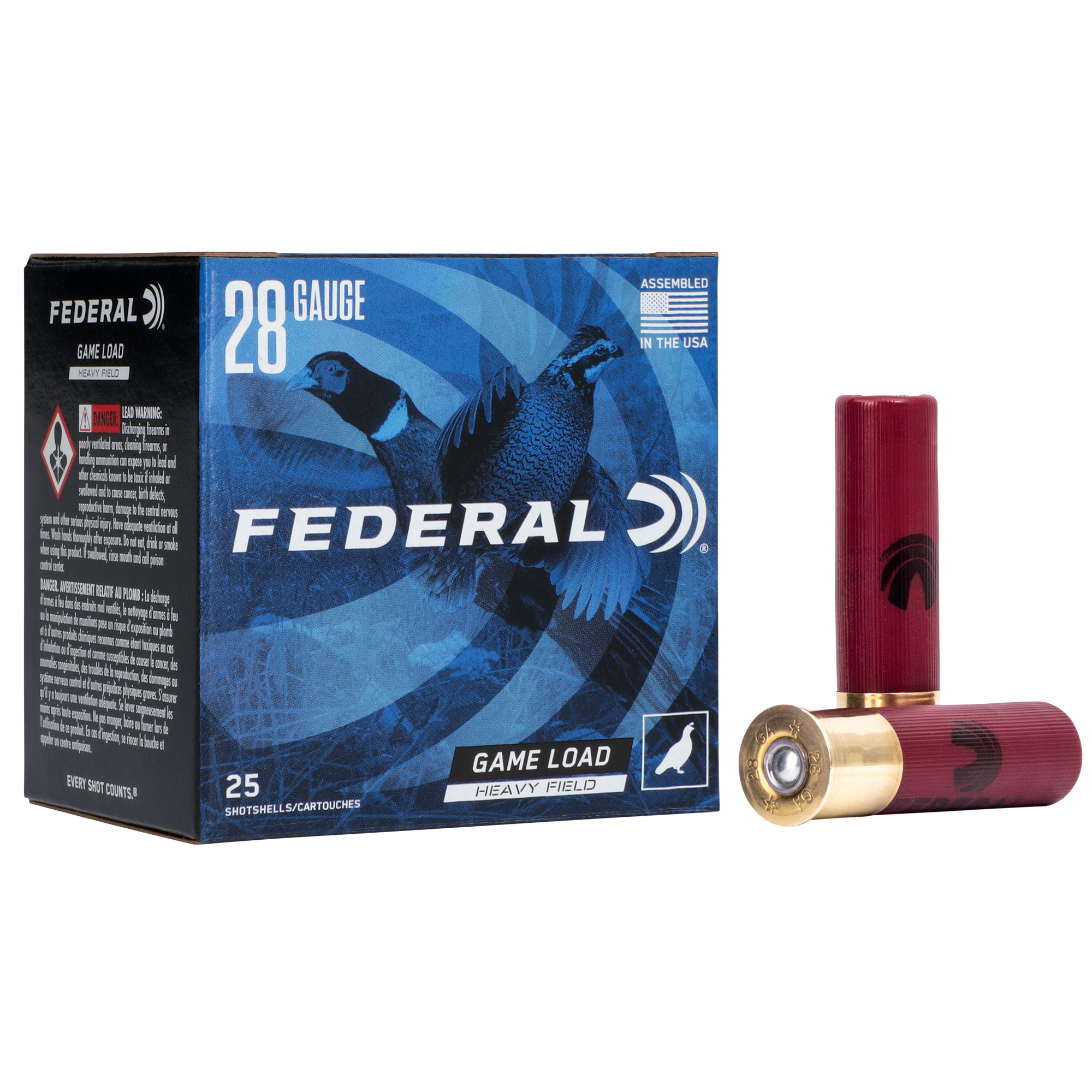 Federal Game Load Heavy Field 28 Gauge 2.75″ #6 Lead – 25rd