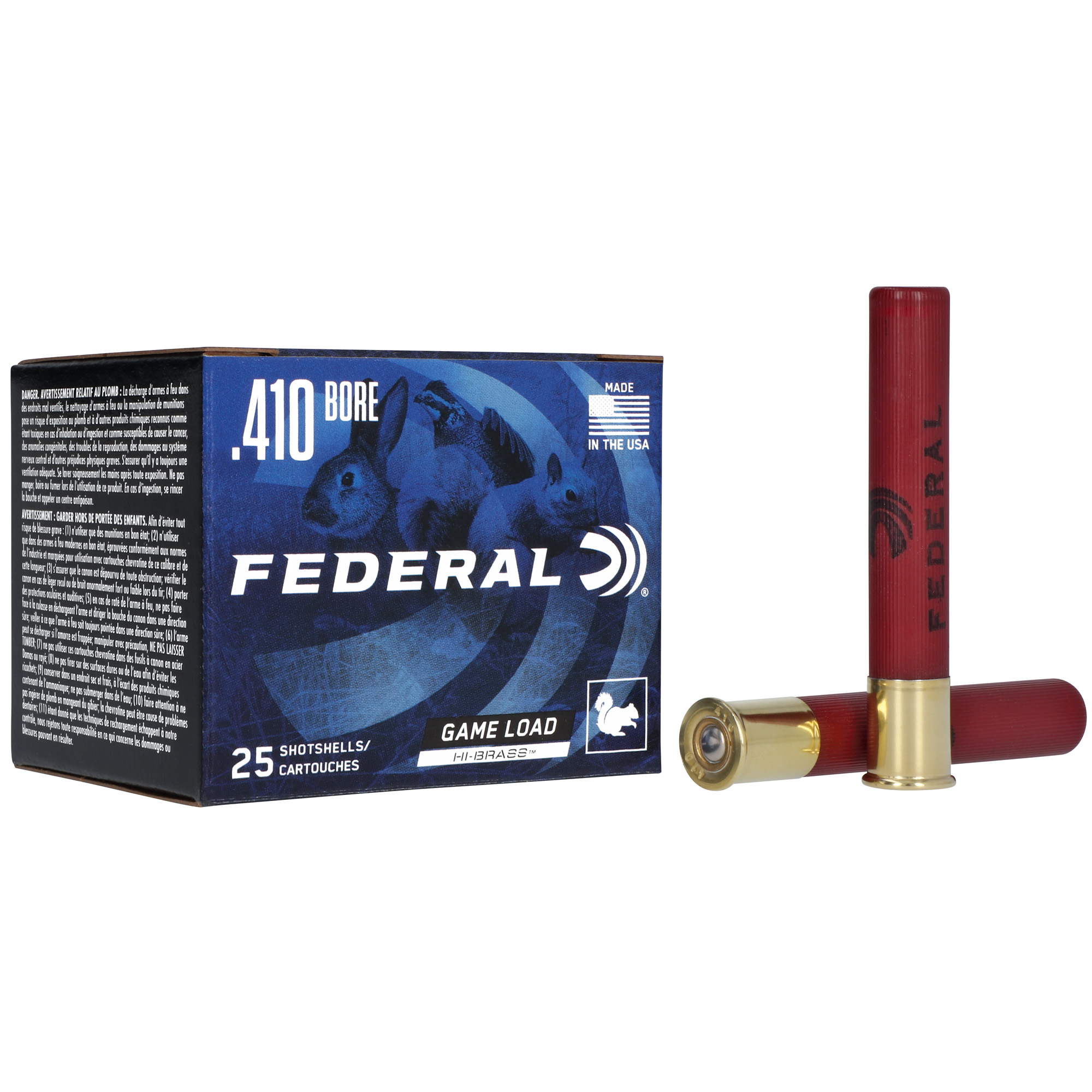 Federal GameShok Hi-Brass 410 Gauge 3″ Lead Shot #5 Shotshell – 25rd