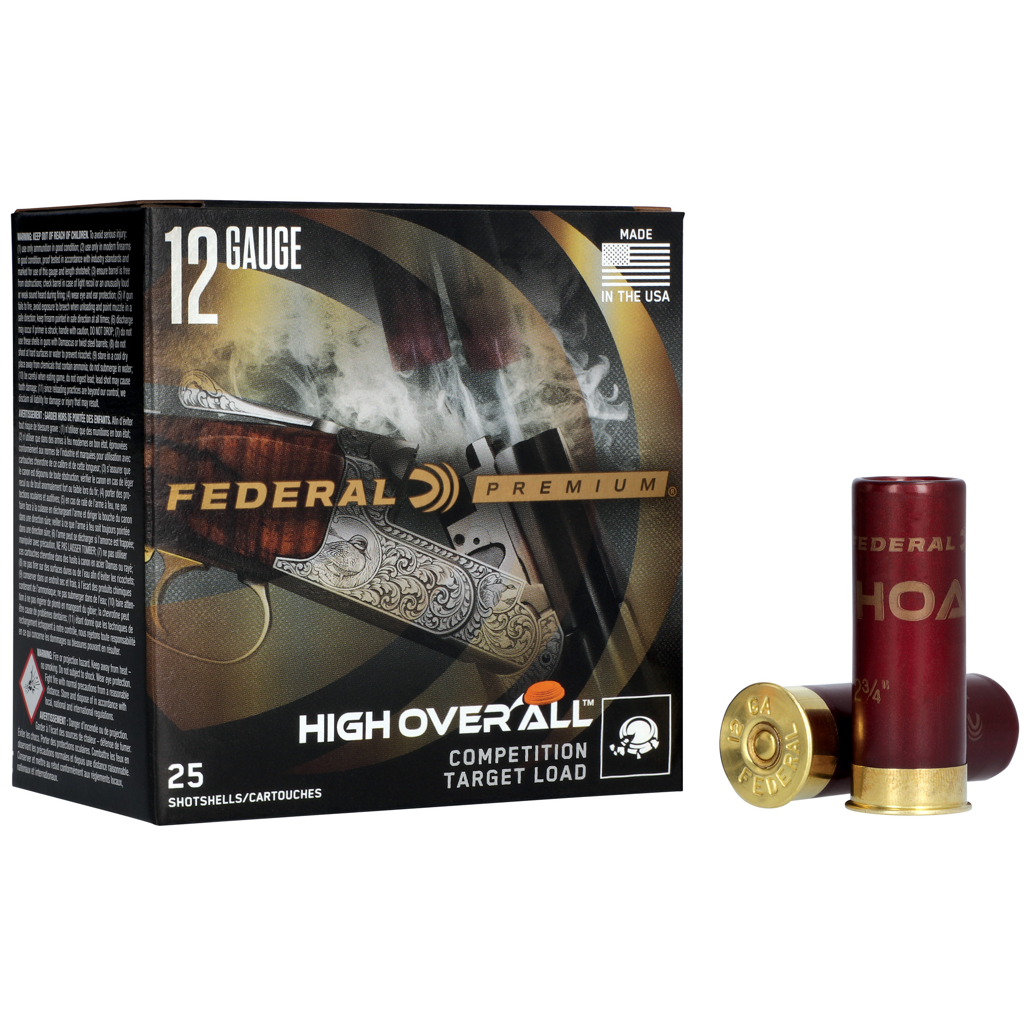 Federal High Over All 12 Gauge 2.75″ #7.5 Lead – 25rd