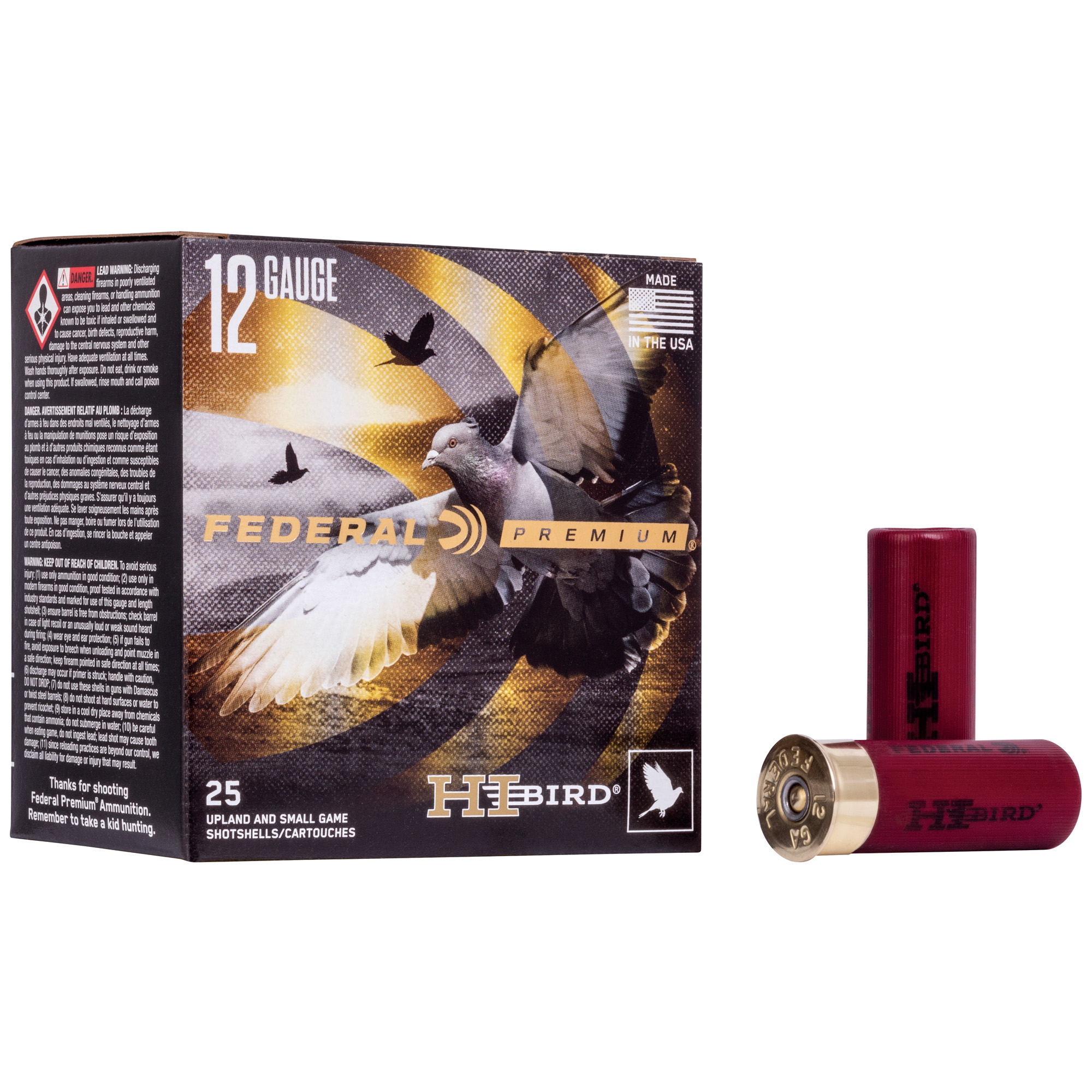 Federal Hi-Bird 12 Gauge 2.75″ #8 Shot – 25rd