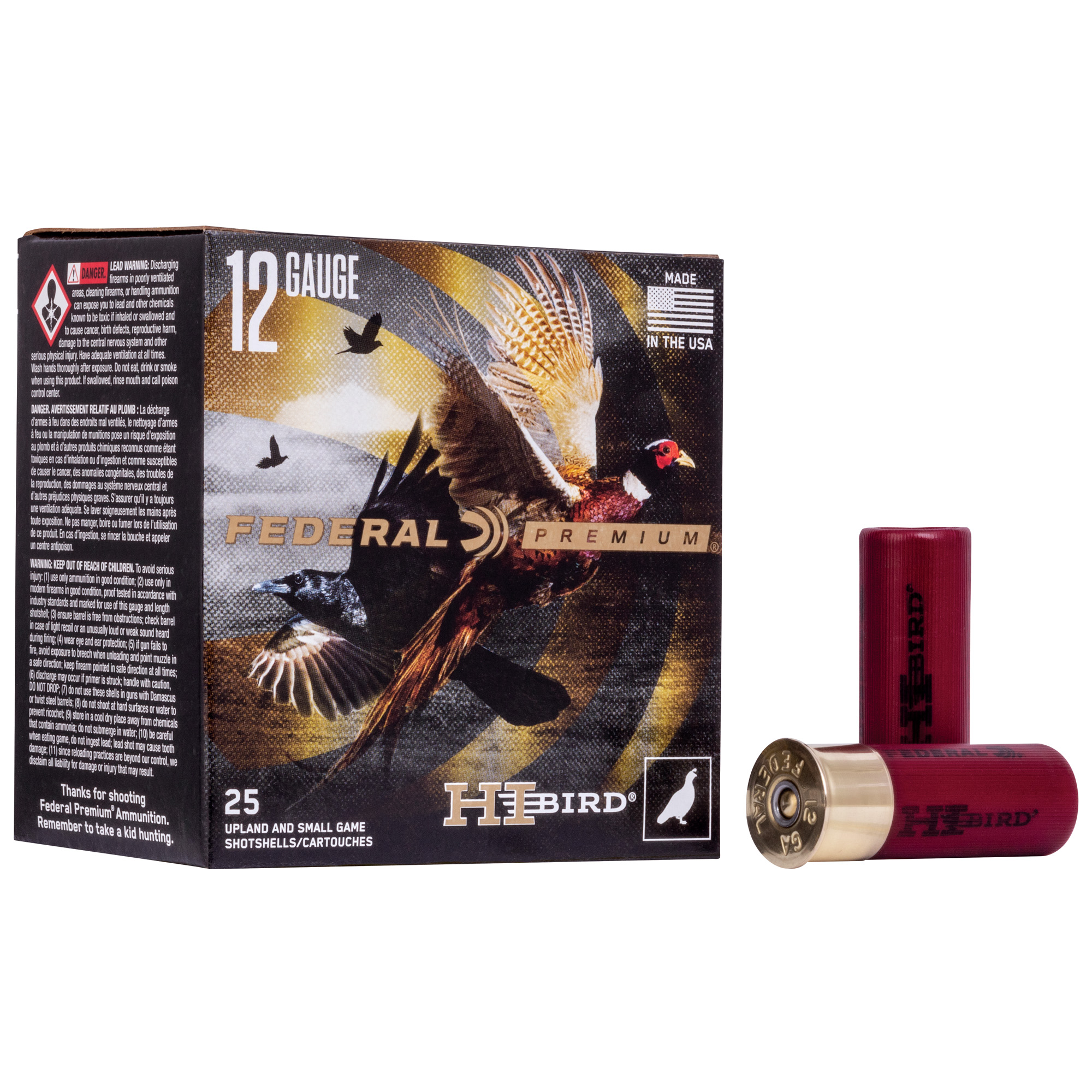 Federal Hi-Bird 12 Gauge 2.75″ #6 Shot – 25rd