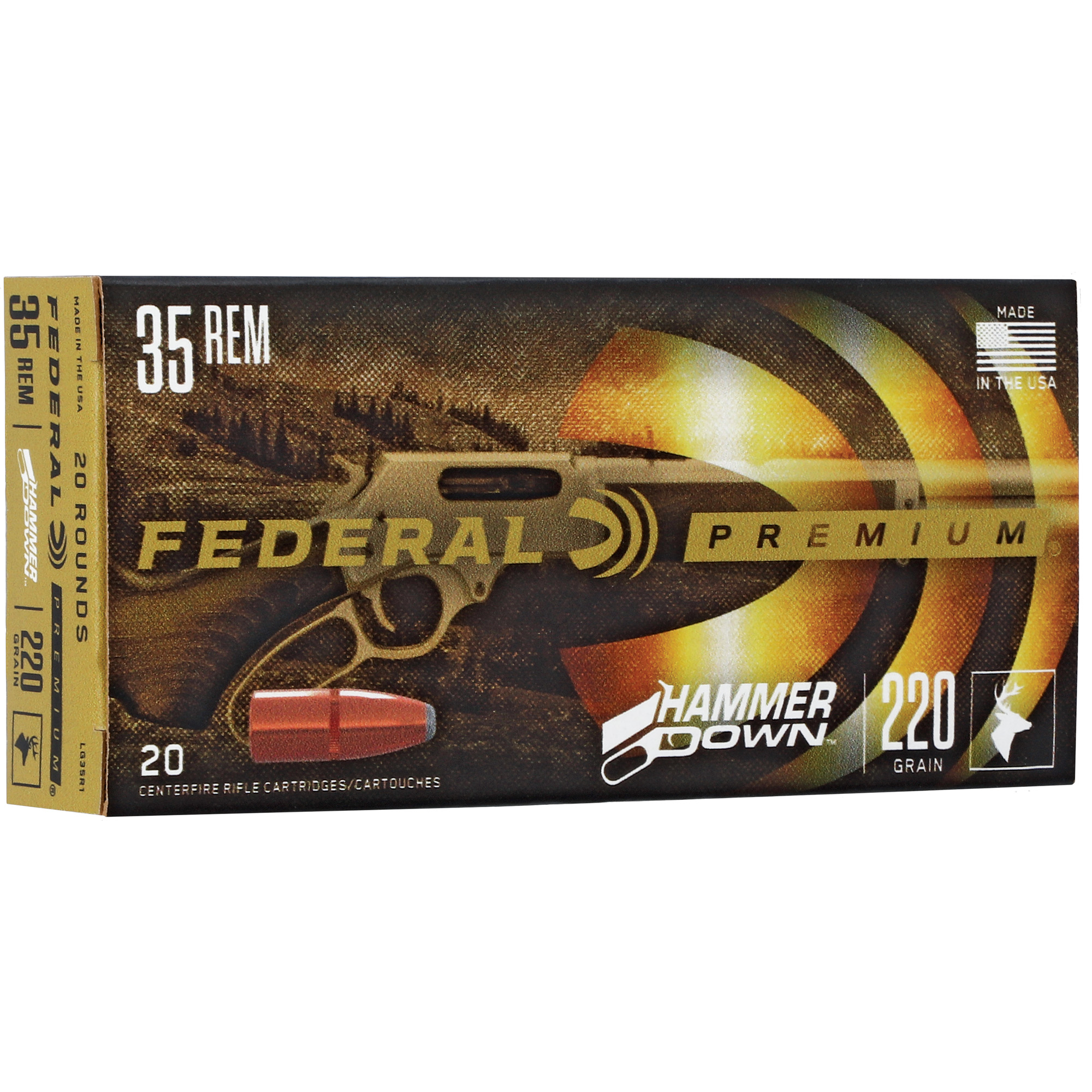 Federal Hammer Down 35 Remington 220gr Soft Point – 20rd