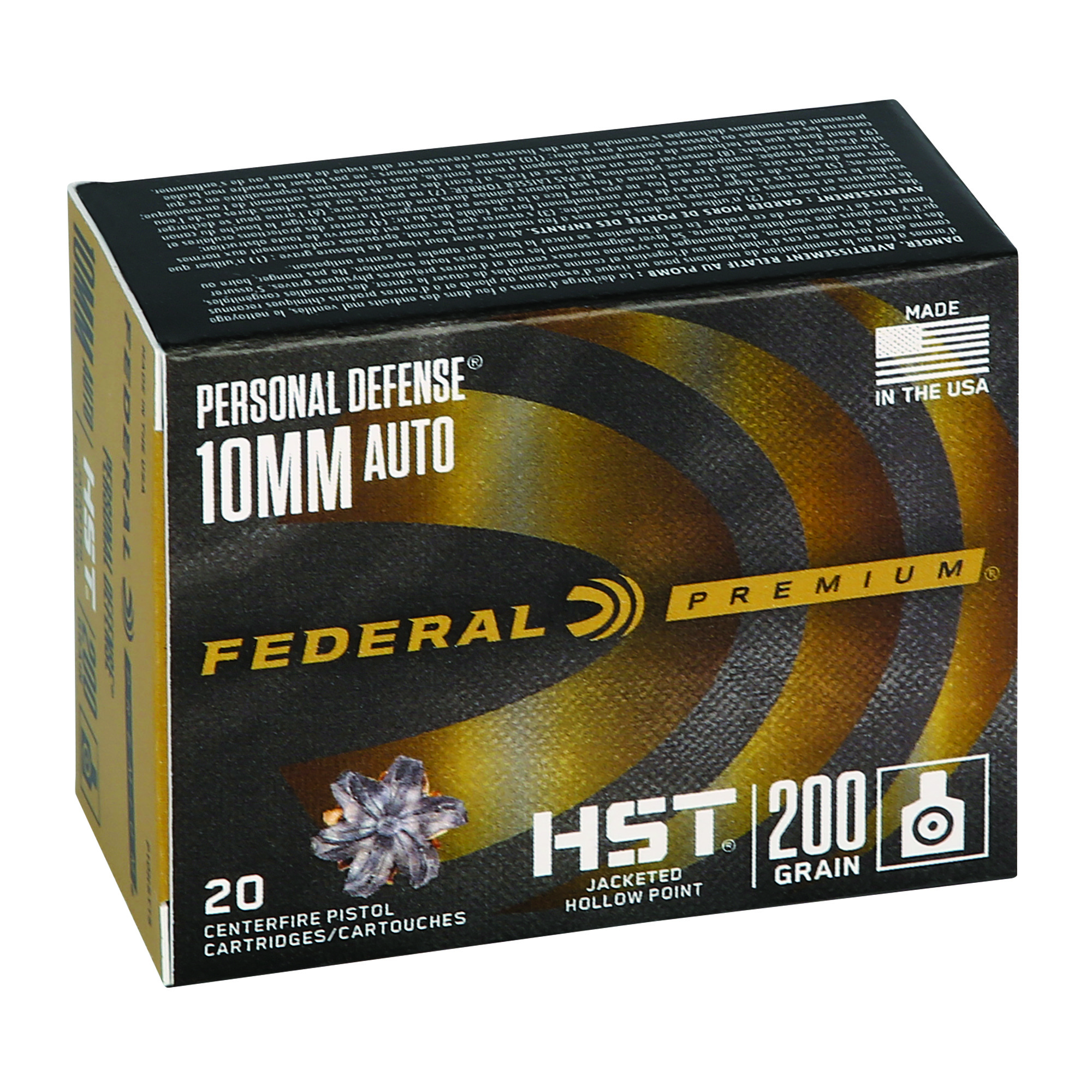 Federal Premium Defense Personal Defense 10mm Hollow Point 200gr – 20rd