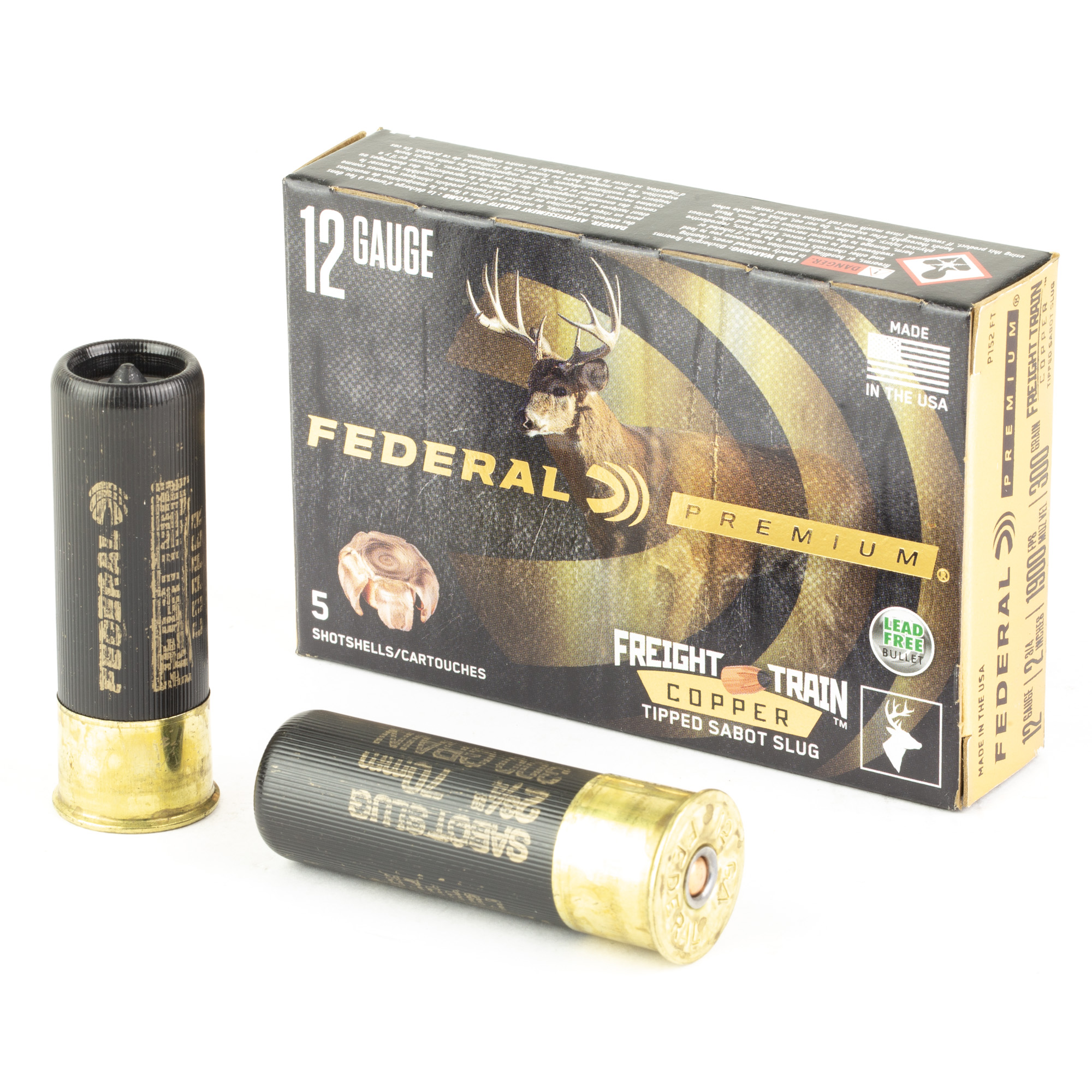 Federal Freight Train 12 Gauge 2.75″ 300gr Sabot Slug – 5rd