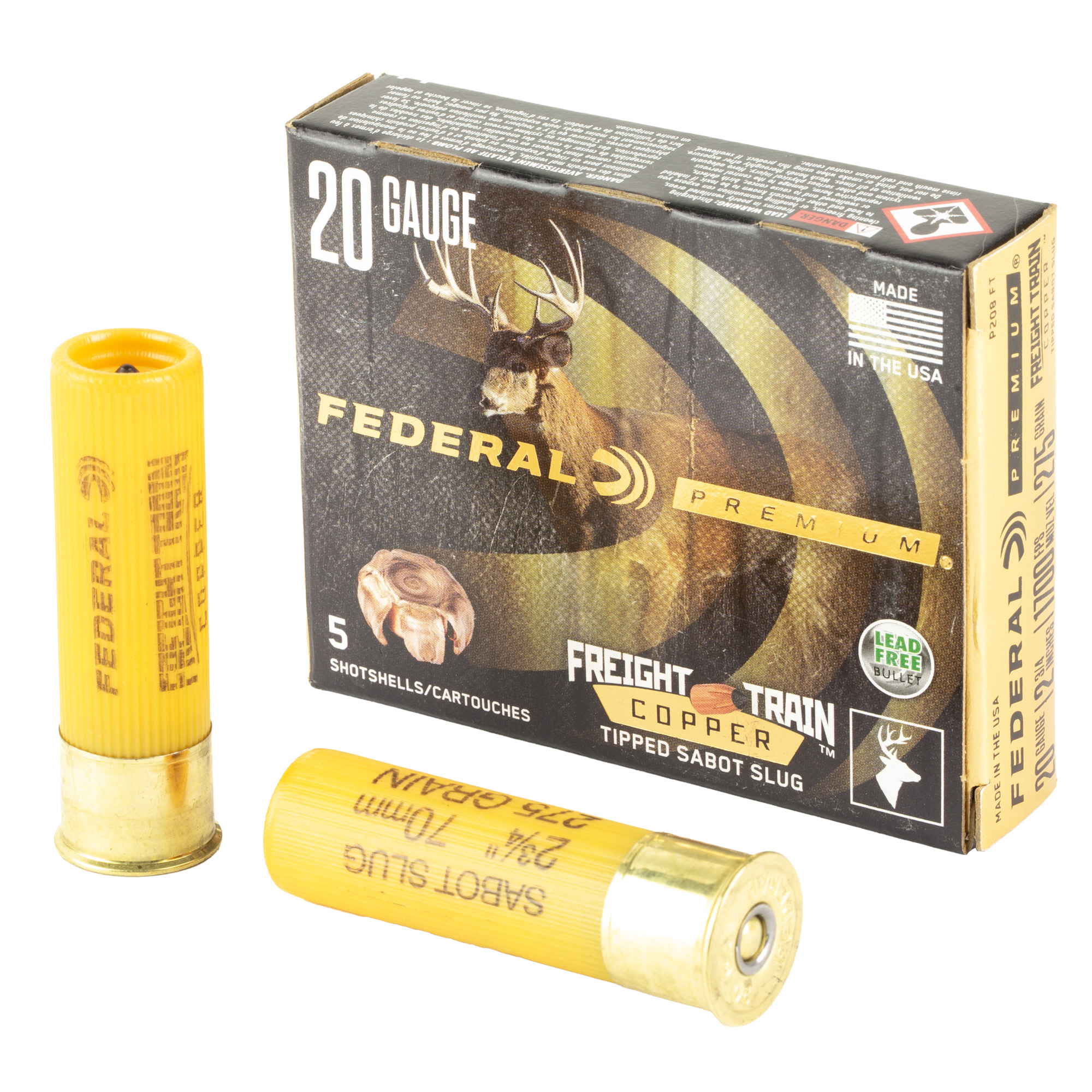 Federal Freight Train 20 Gauge 2.75″ 275gr Sabot Slug – 5rd