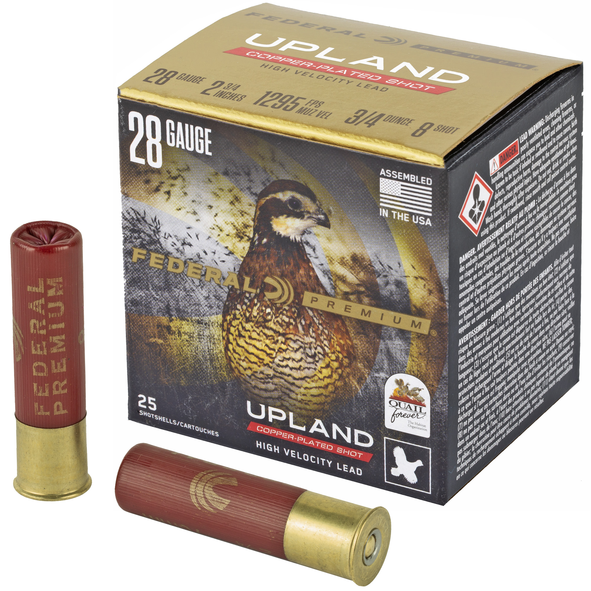 Federal Shotshell 28 Gauge 2.75″ #8 – 25rd