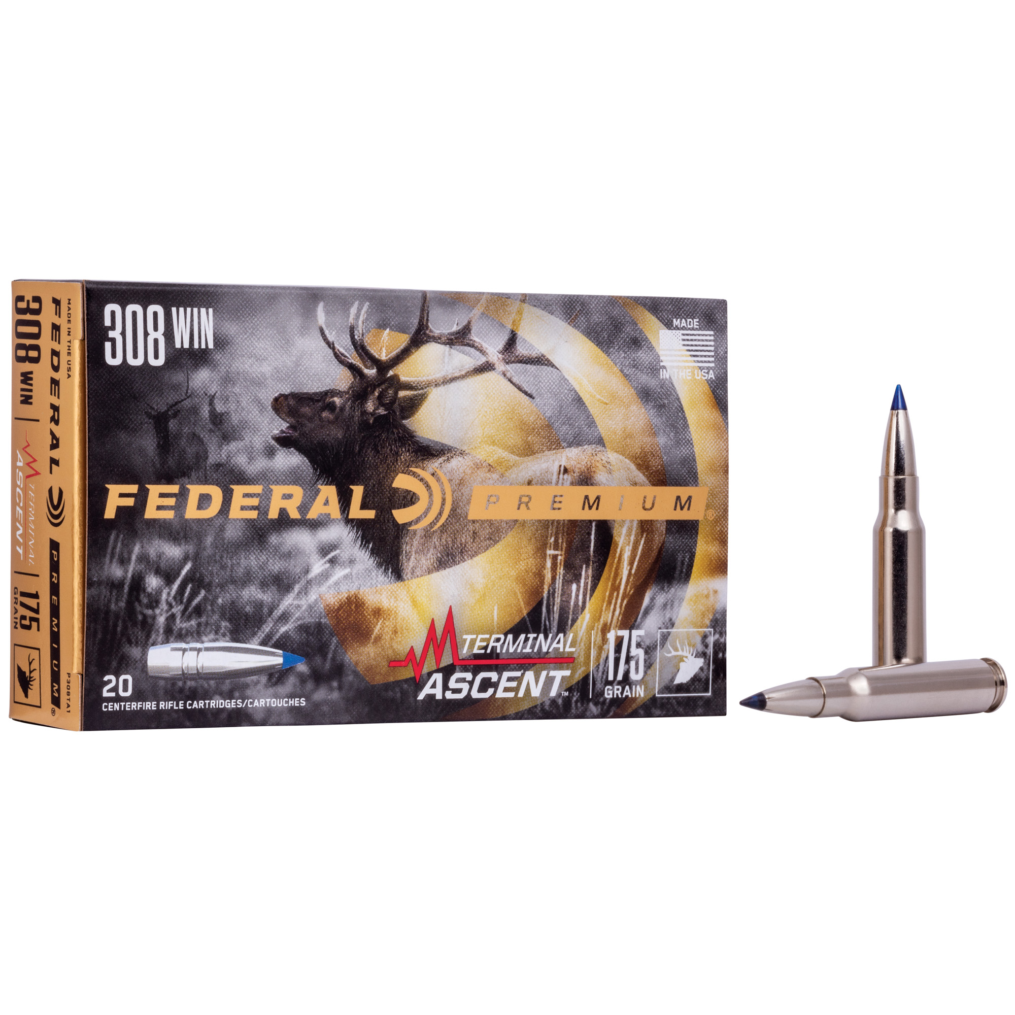 Federal Premium 308 Winchester 175gr Terminal Ascent – 20rd