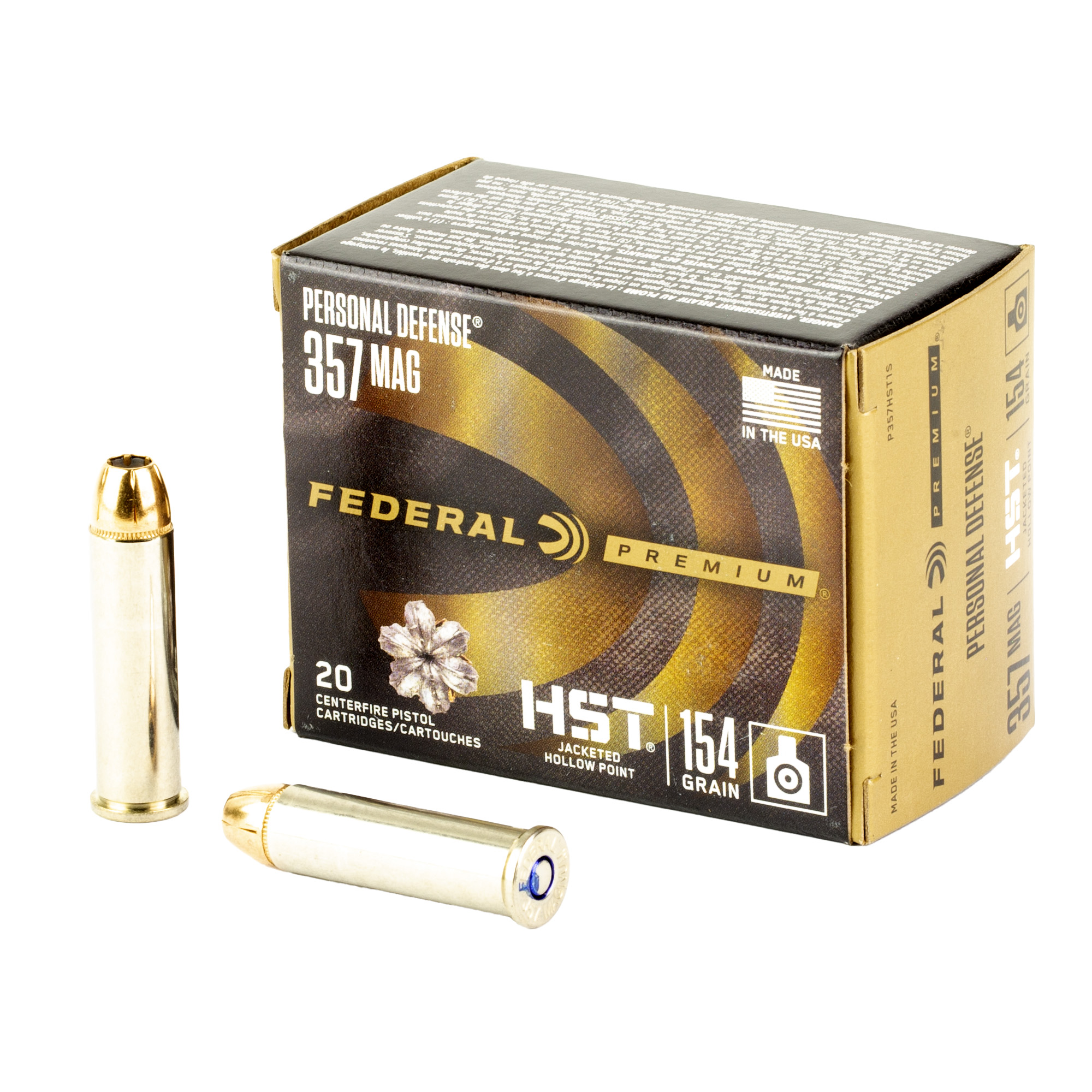 Federal PERSONAL DEFENSE 357 Magnum 154gr Jacketed Hollow Point – 20rd