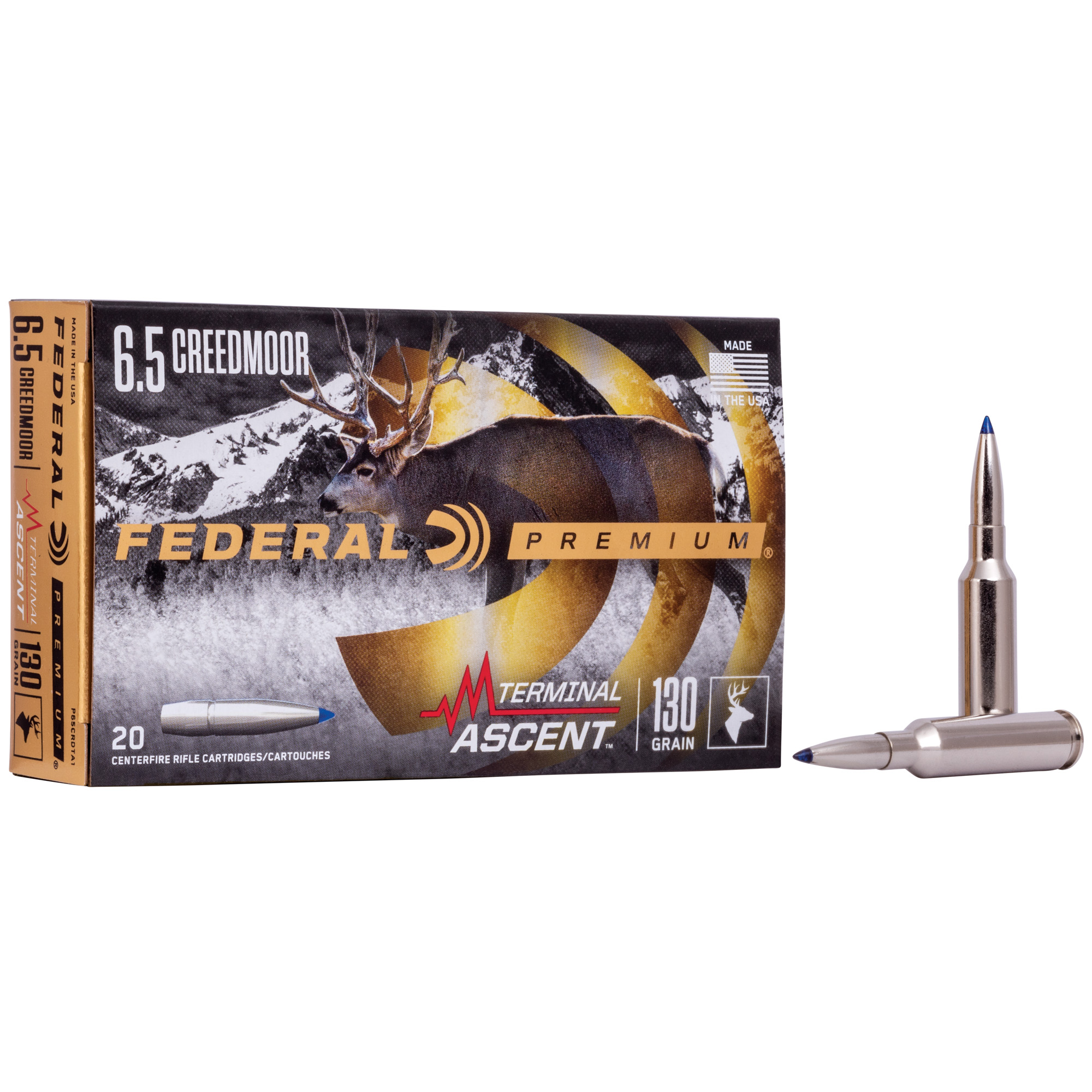 Federal Premium 6.5 Creedmoor 130gr Terminal Ascent – 20rd