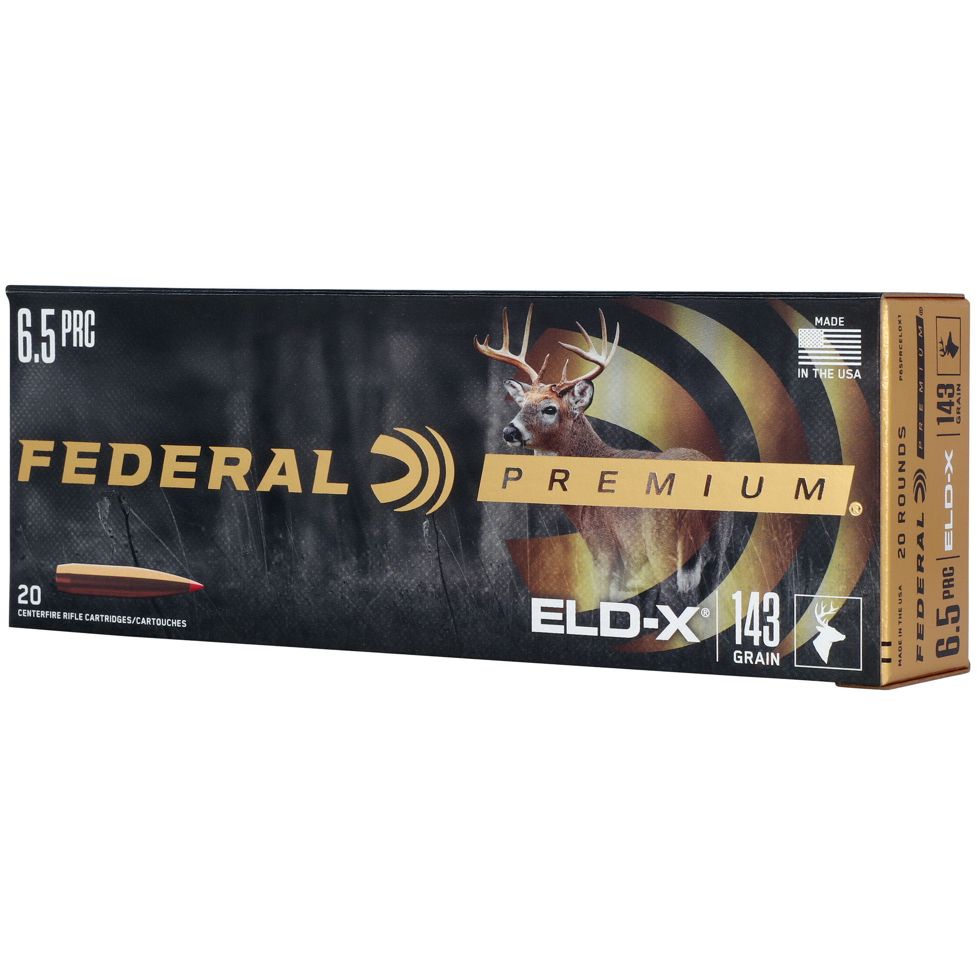 Federal Premium Extremely Low Drag eXpanding 6.5 PRC 143gr Polymer Tip – 20rd