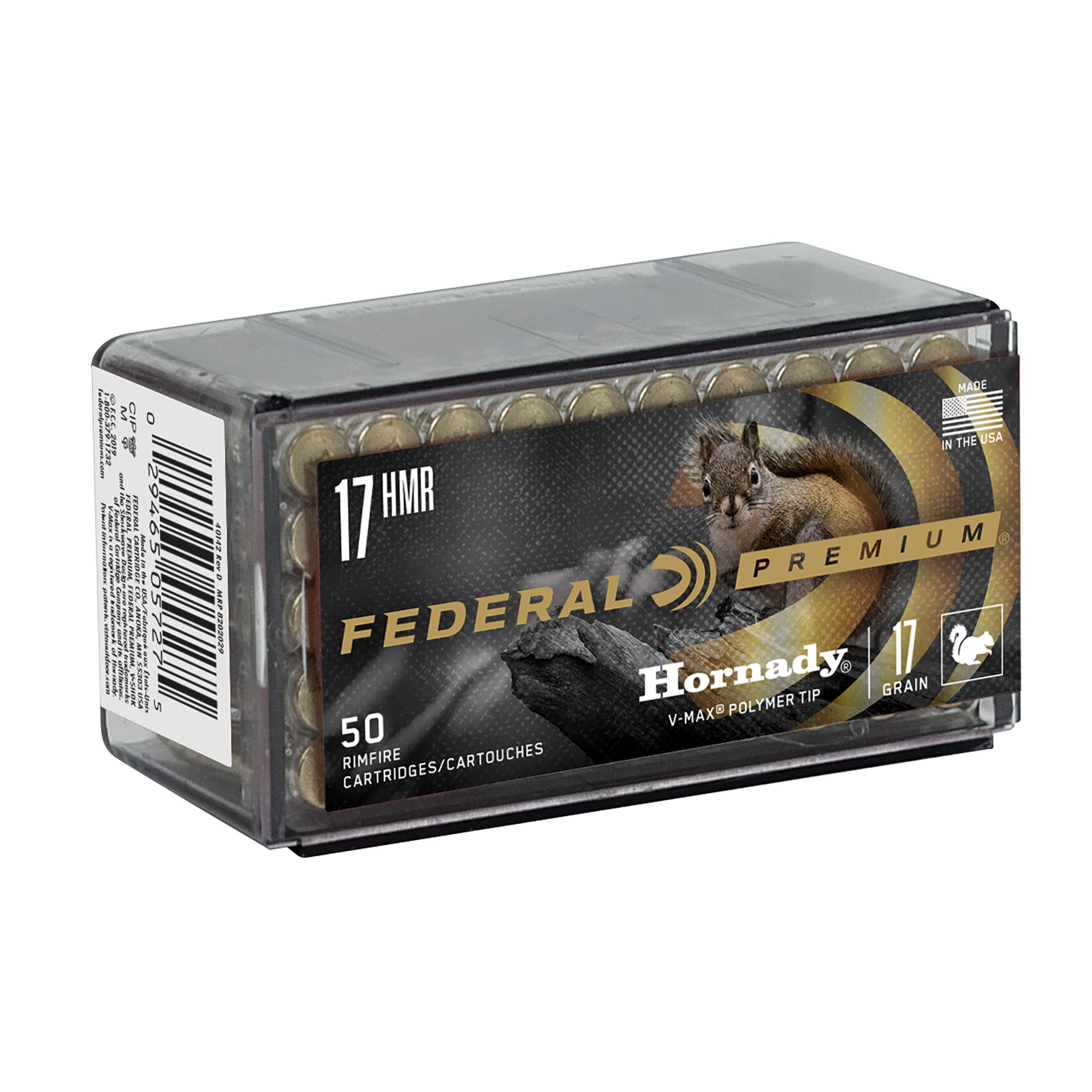 Federal Premium 17 HMR 17gr V-Max – 50rd