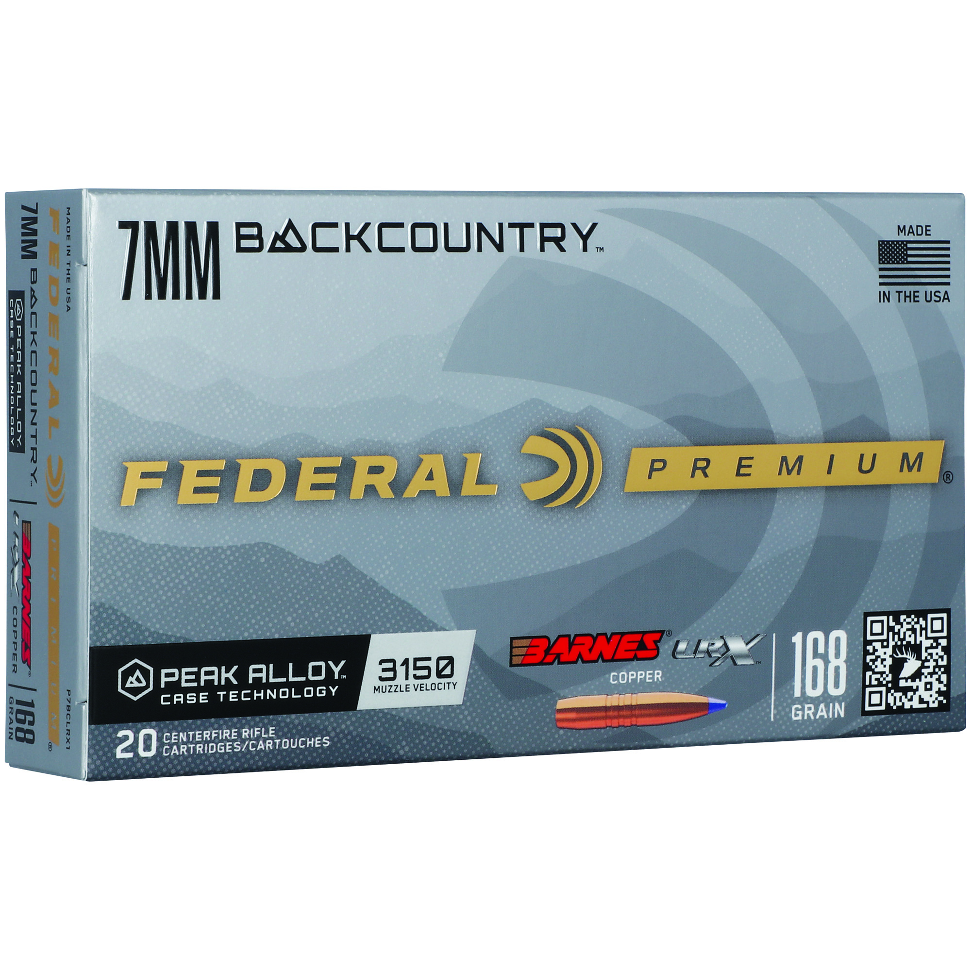 Federal Gold Medal 7MM Backcountry 168gr Copper – 20rd