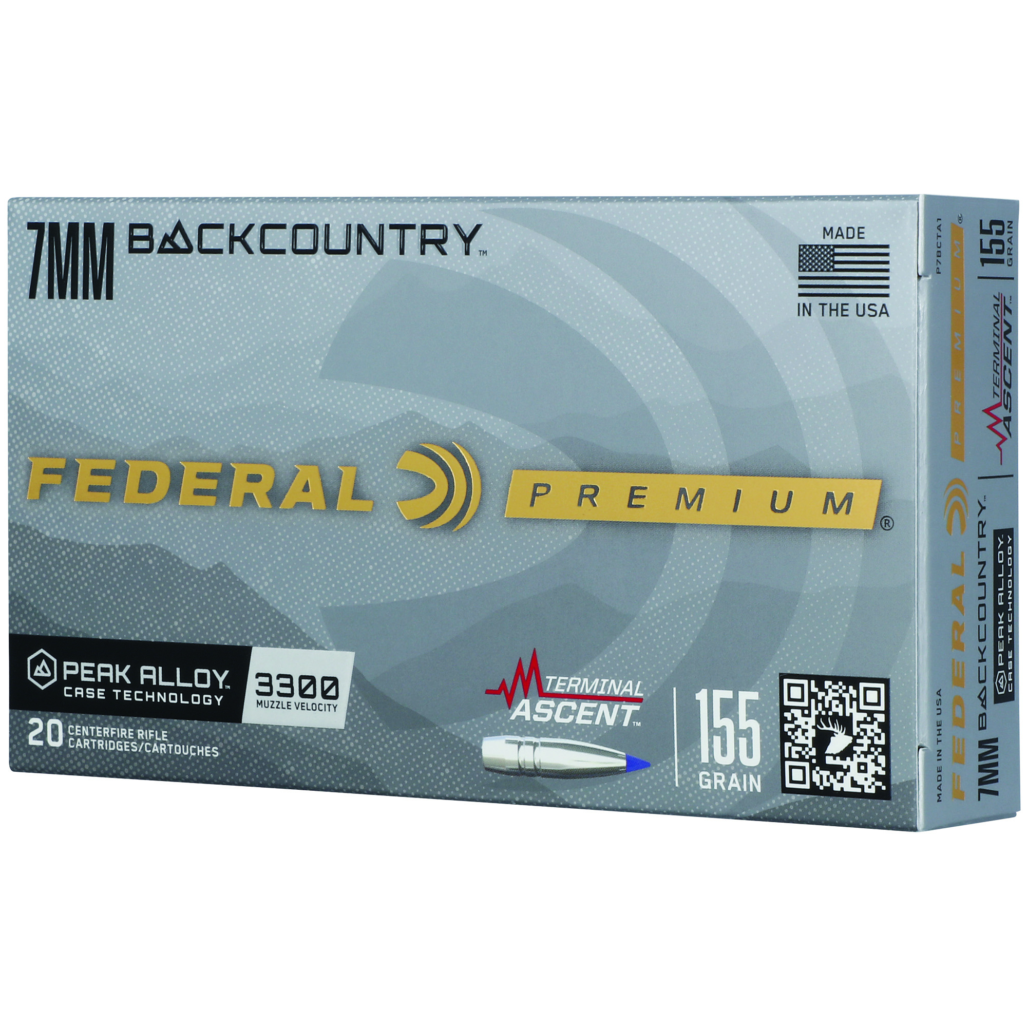 Federal Premium Classic 7MM Backcountry 155gr Terminal Ascent – 20rd