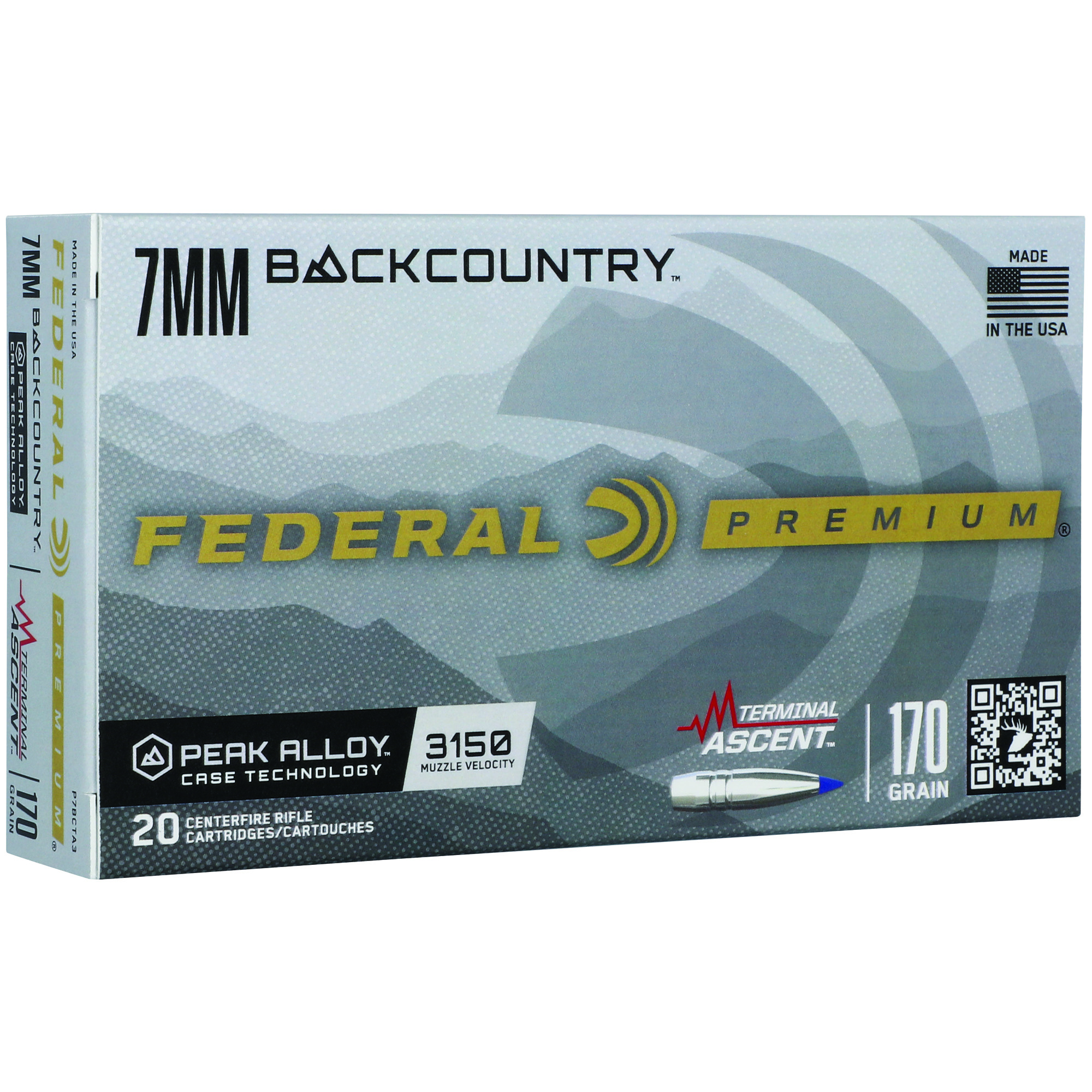 Federal Premium Classic 7MM Backcountry 170gr Terminal Ascent – 20rd