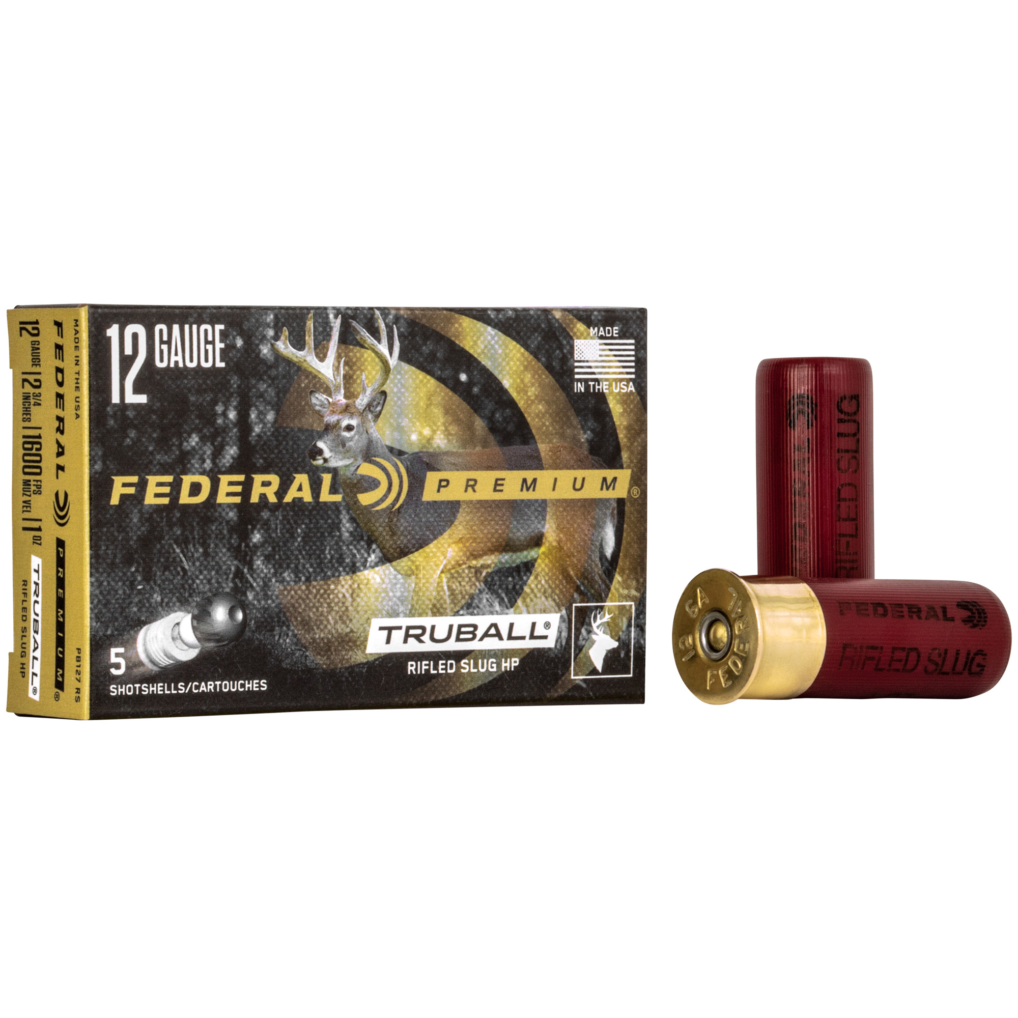 Federal Premium Vital Shok 12 Gauge 2.75″ TruBall – 5rd