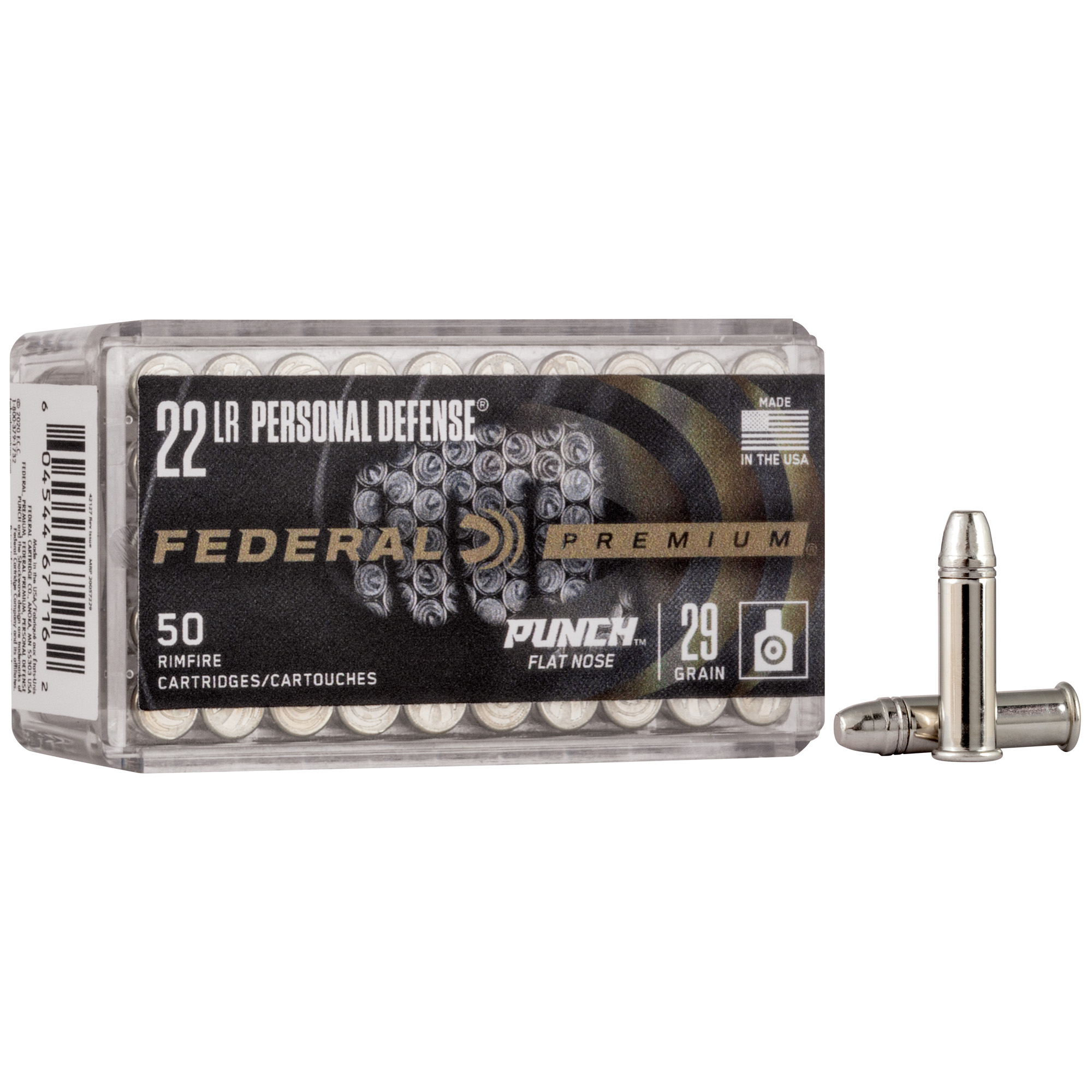 Federal Premium Punch 22 LR 29gr Flat Nose – 50rd