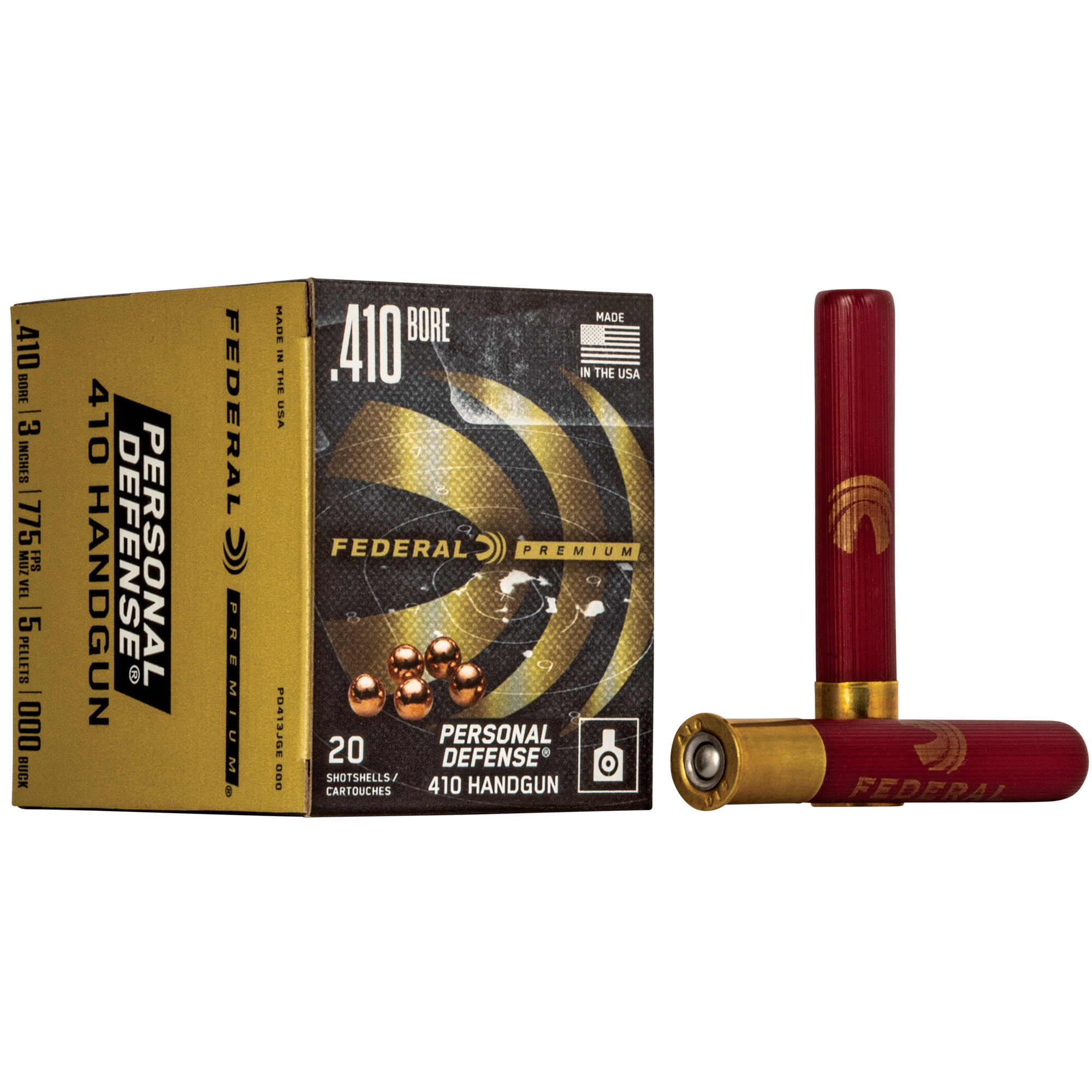 Federal Premium Personal Defense 410 Gauge 3″ 5 Pellets Buckshot – 20rd