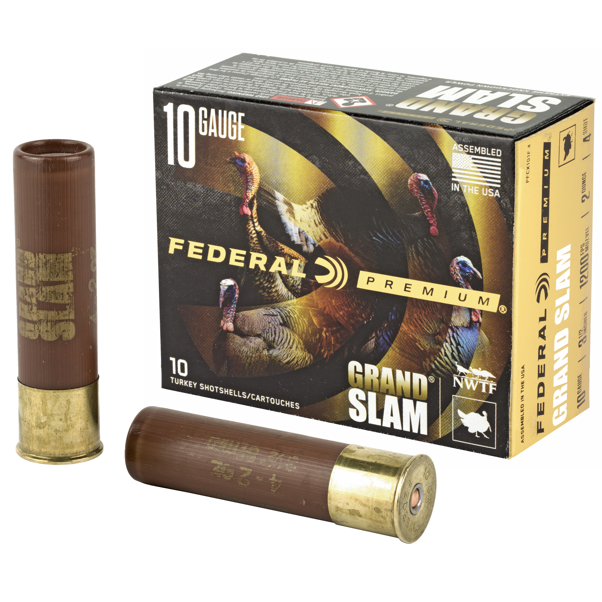 Federal Grand Slam 10 Gauge 3.5″ #4 Shotshell – 10rd