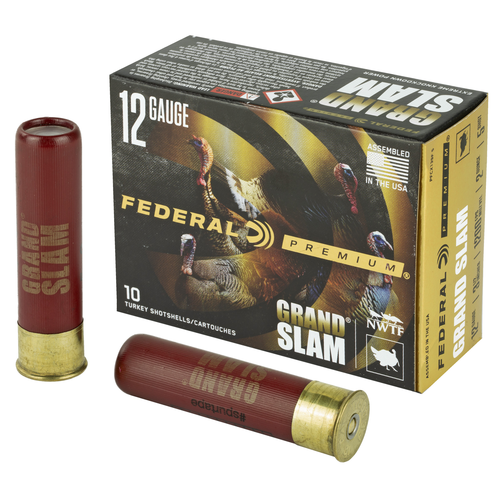 Federal Grand Slam 12 Gauge 3.5″ Flight Control #5 Shotshell – 10rd