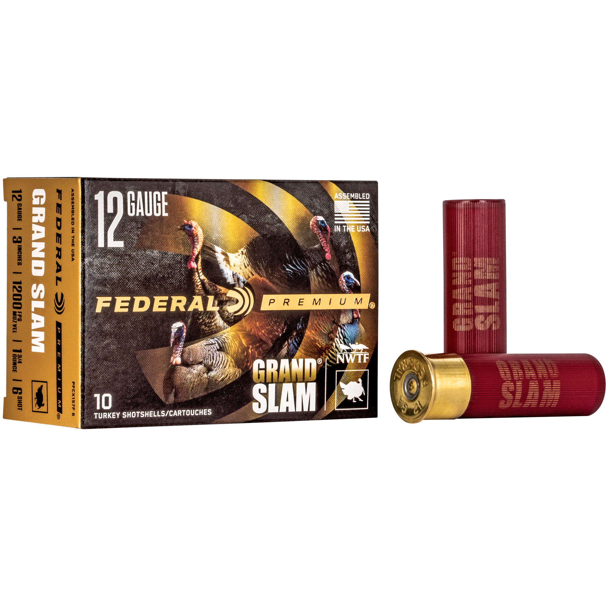 Federal Grand Slam 12 Gauge 3″ Flight Control #6 Shotshell – 10rd