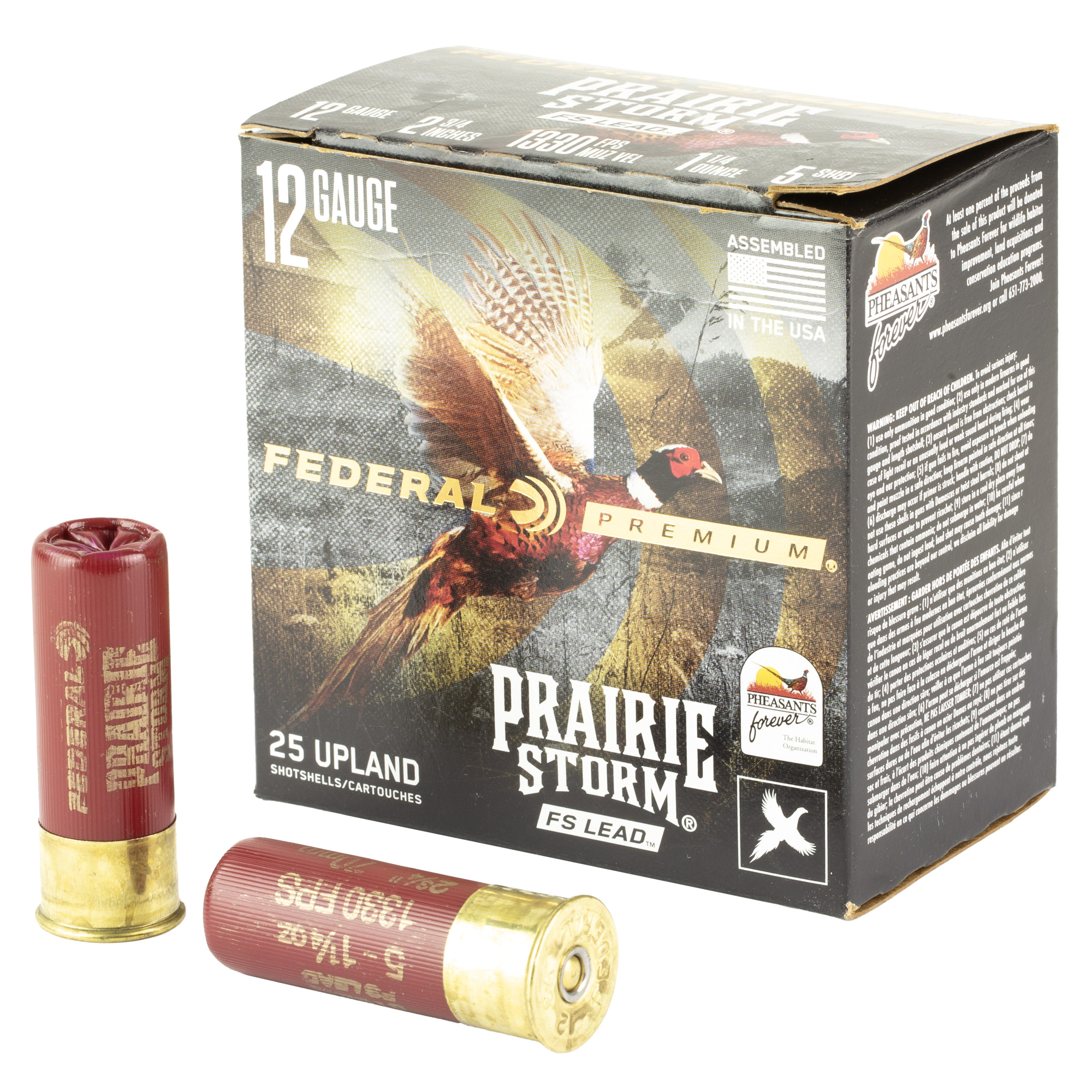 Federal Prairie Storm FLIGHTCONTROL FLEX WAD 12 Gauge 2.75″ #5 Lead – 25rd