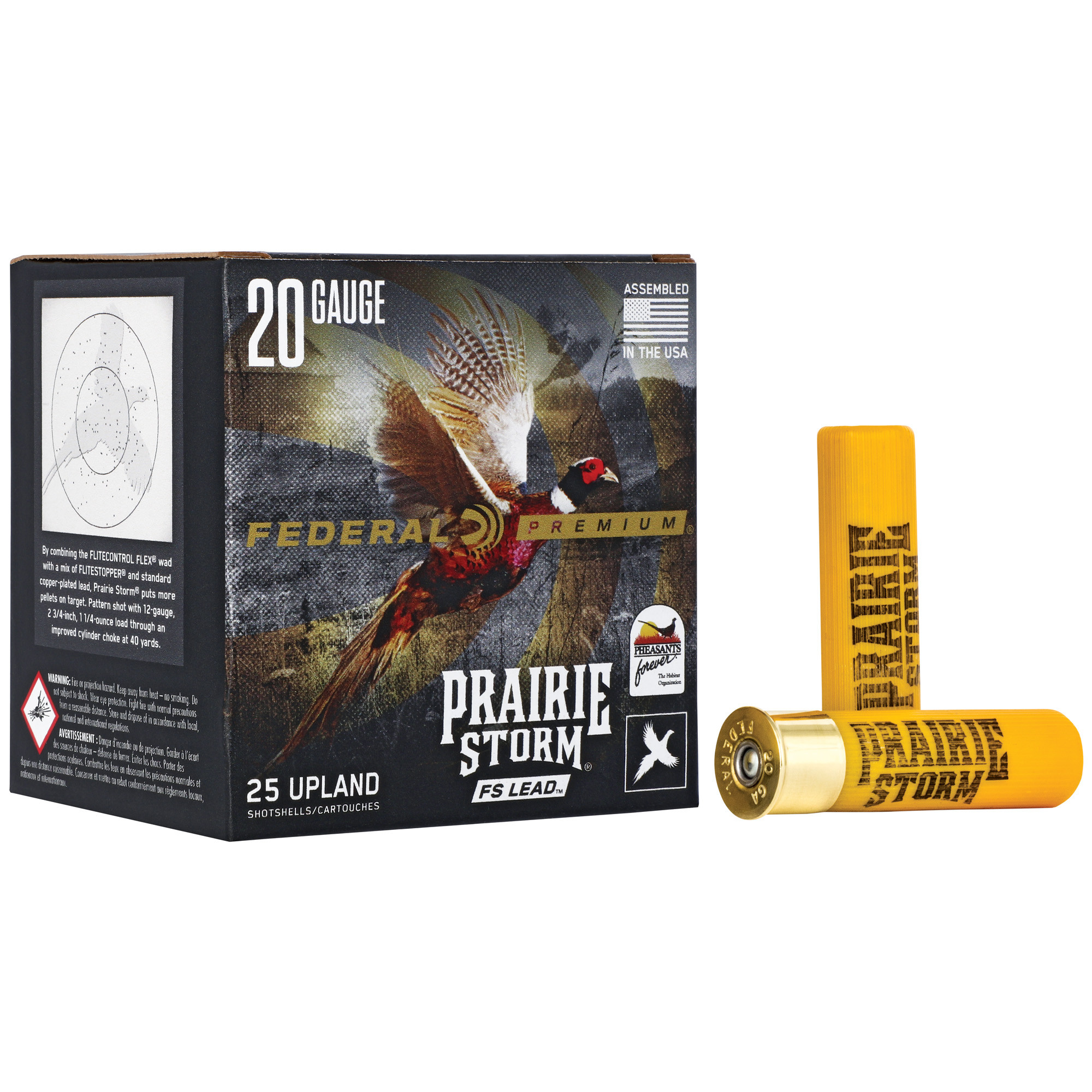 Federal Premium Prairie Storm 20 Gauge 3″ #5 Lead – 25rd