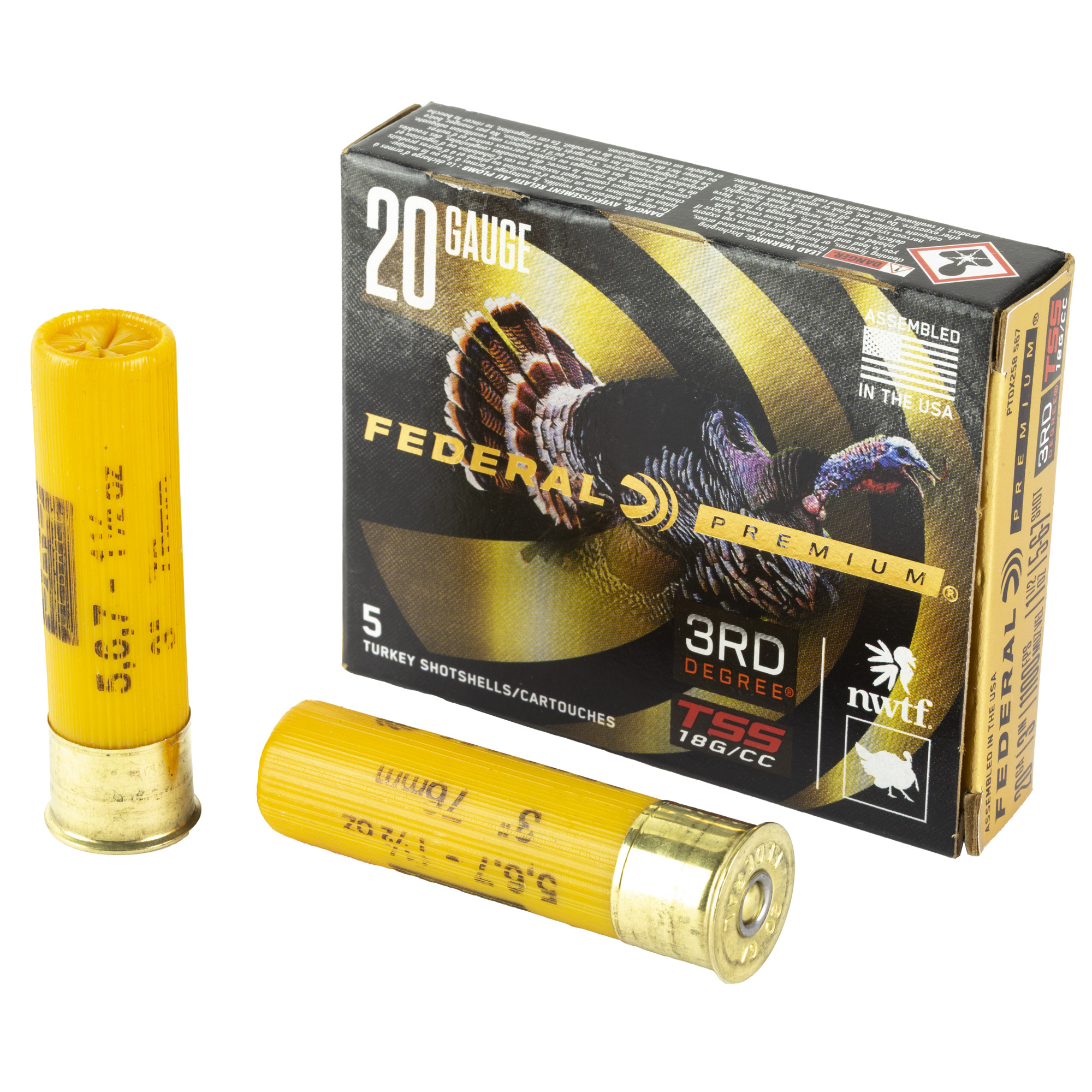 Federal 3rd Degree 20 Gauge 3″ Flight Control #5, #6, and #7 Shotshell – 5rd