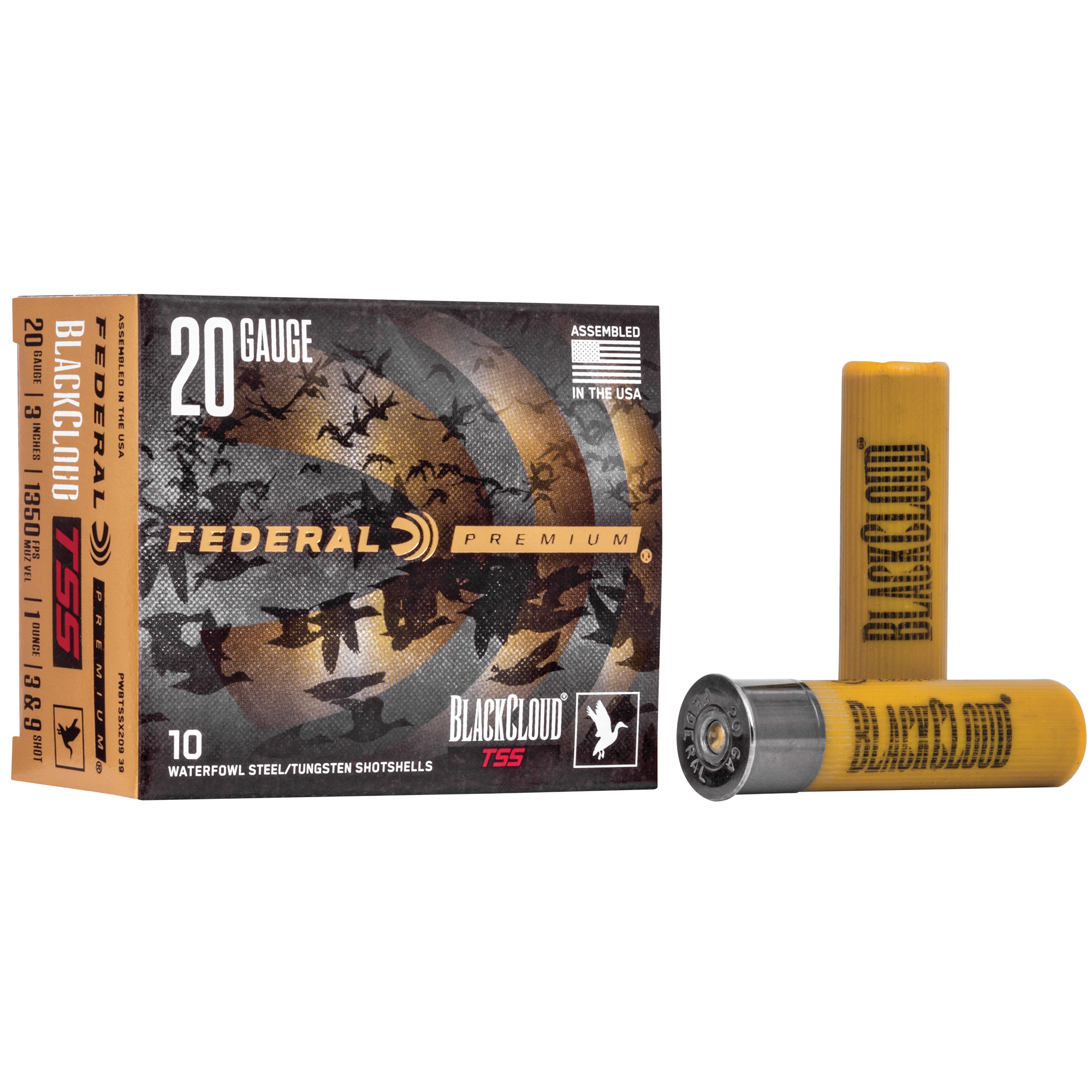 Federal Premium Black Cloud 20 Gauge 3″ #3 and #9 TSS – 10rd