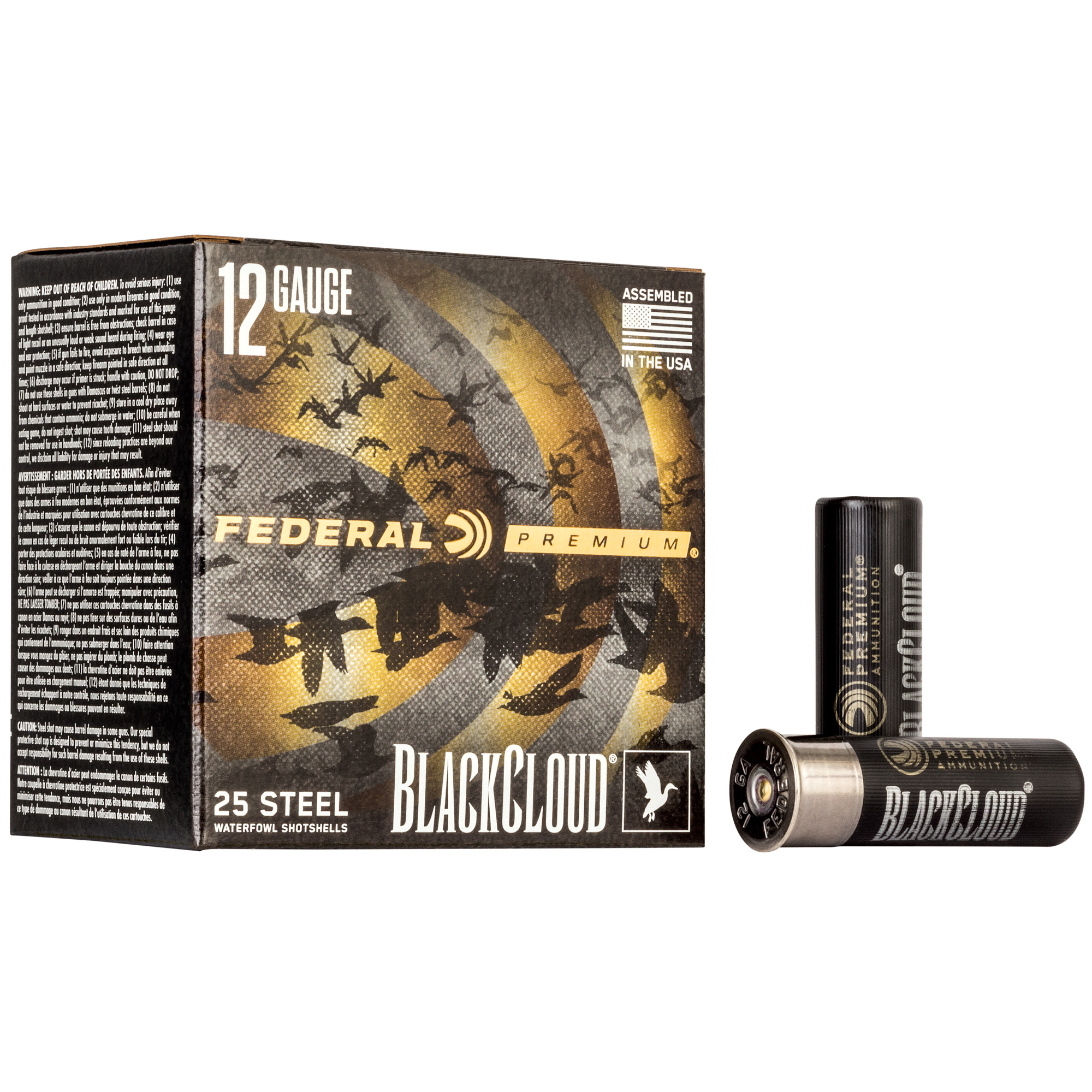 Federal Premium Black Cloud 12 Gauge 3″ BB Steel Shot – 25rd