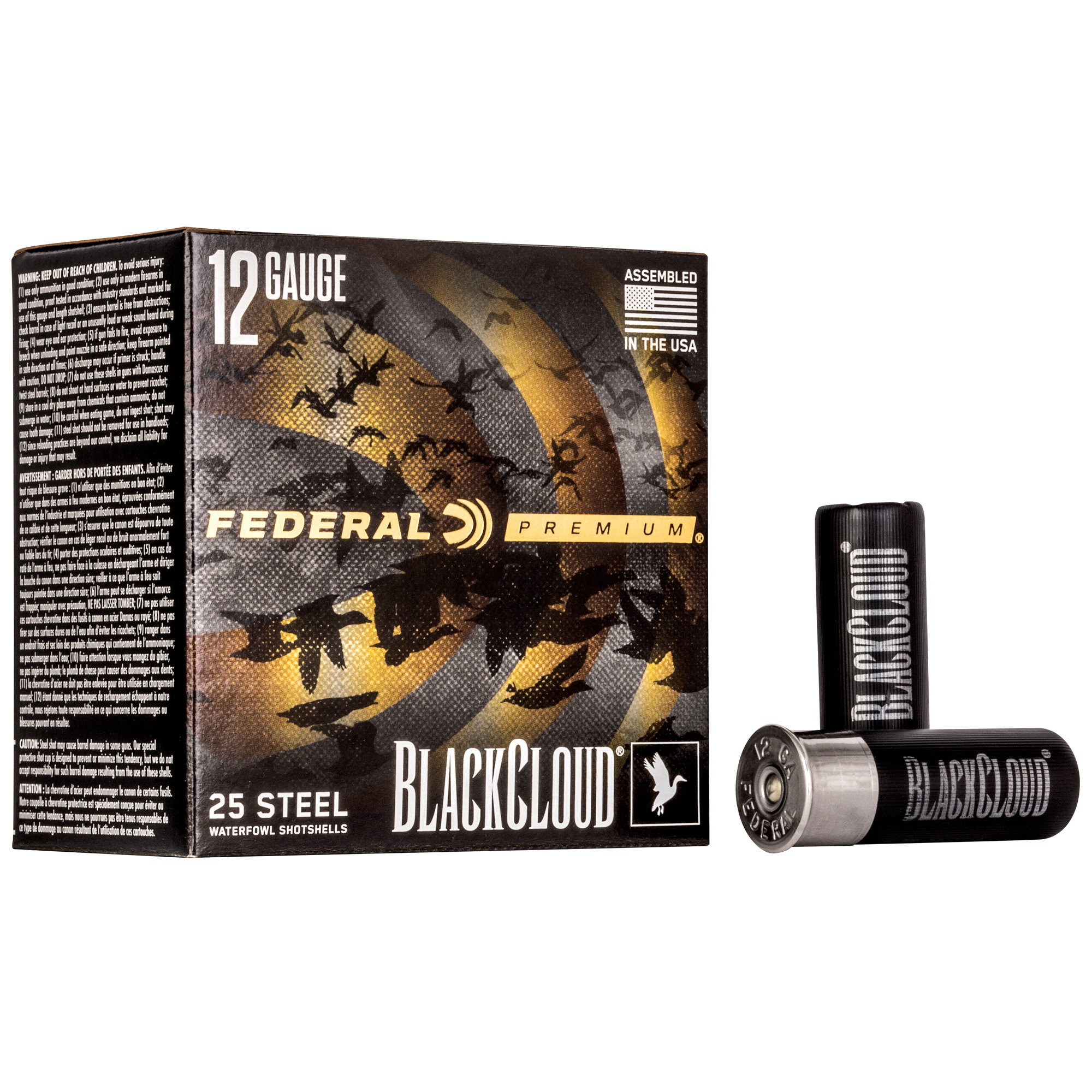 Federal Premium Black Cloud 12 Gauge 2.75″ #2 Steel Shot – 25rd