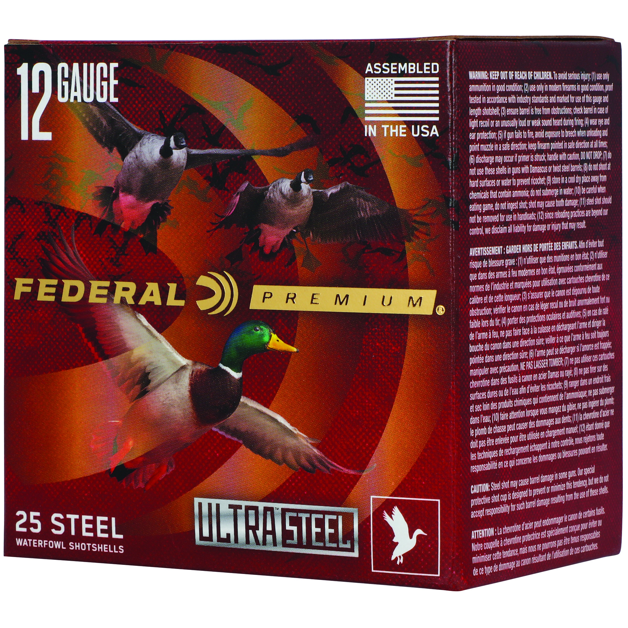 Federal Ultra Steel FLIGHTCONTROL FLEX WAD 12 Gauge 3″ BB Steel Shot – 25rd