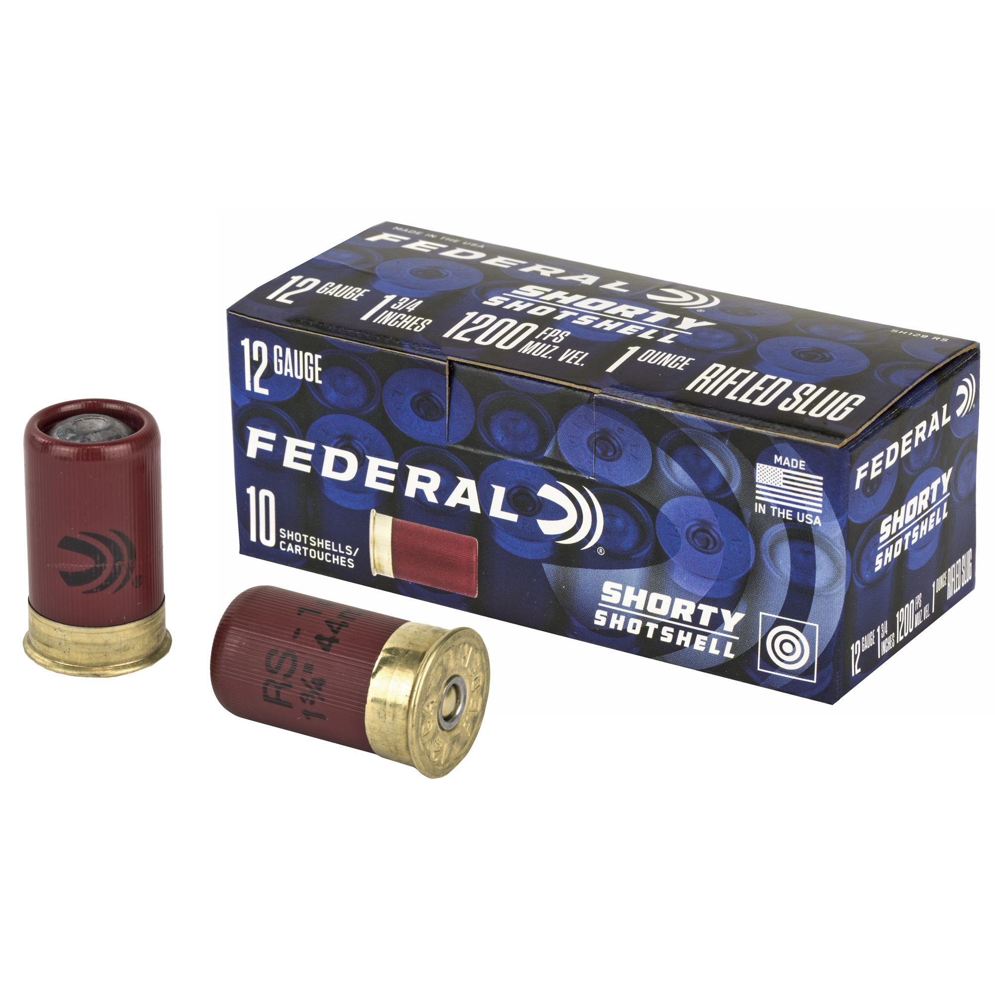 Federal Shorty Shotshell 12 Gauge 1.75″ Rifled Slug – 10rd