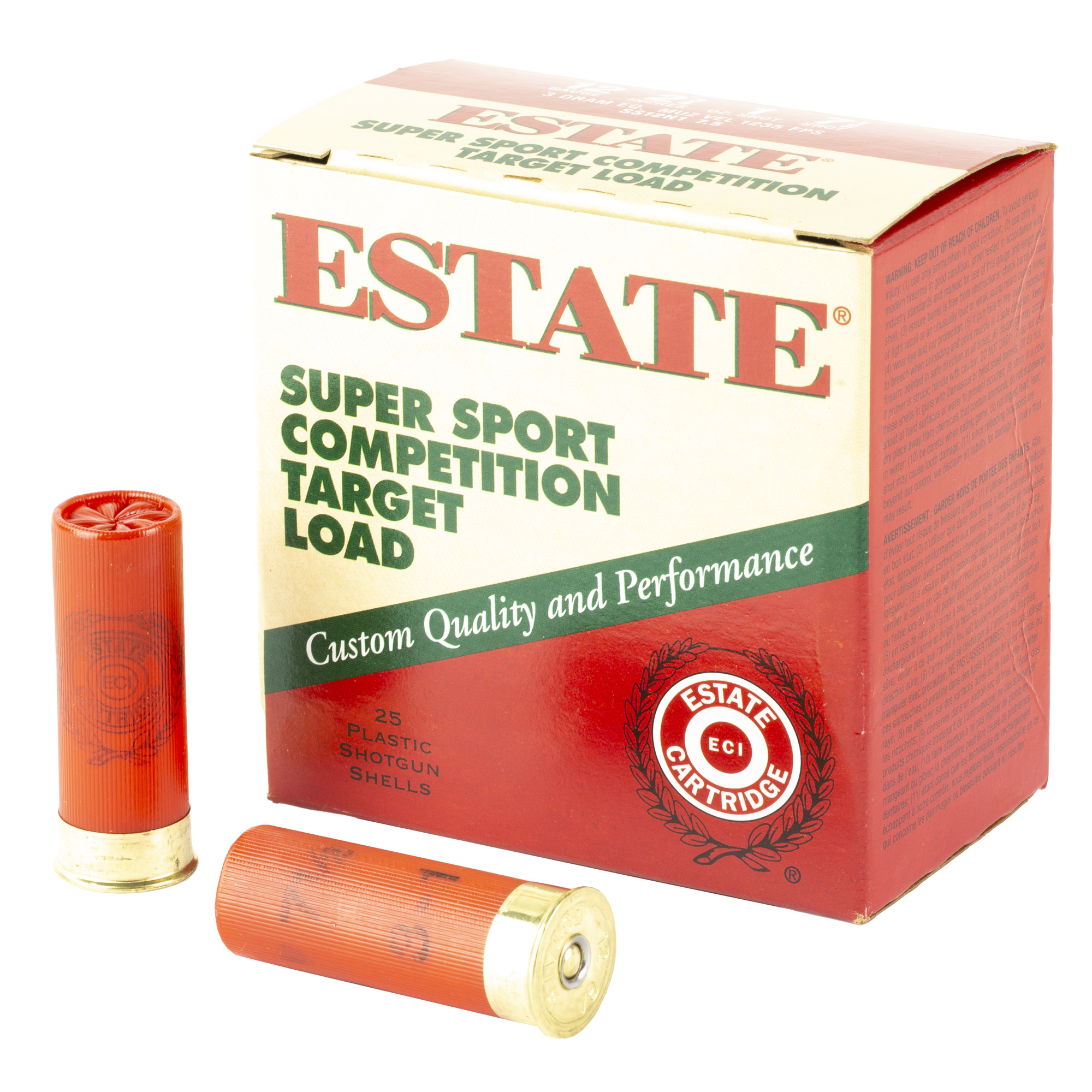 Federal Estate 12 Gauge 2.75″ #7.5 Shot – 25rd