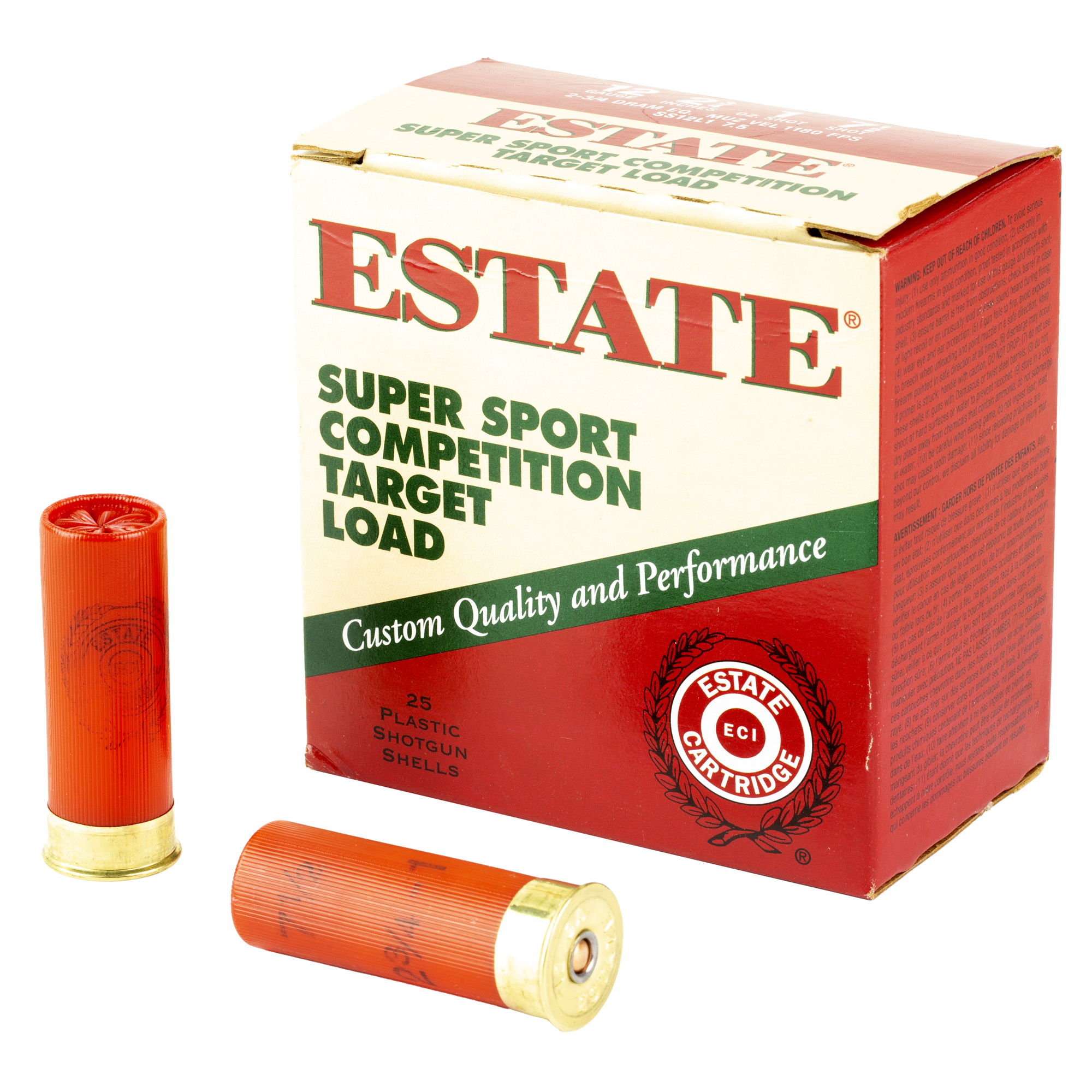 Federal Estate 12 Gauge 2.75″ #7.5 Shot – 25rd