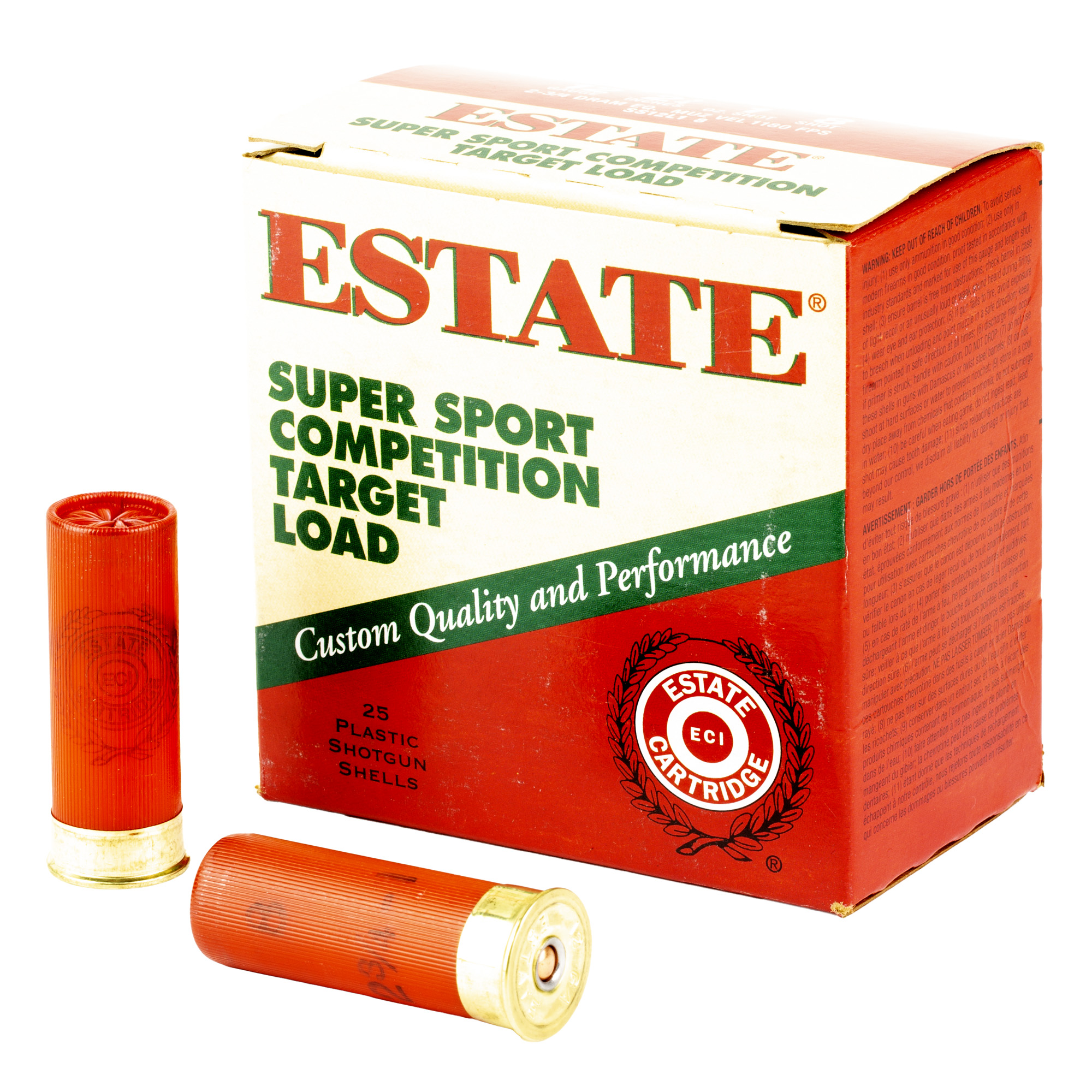 Federal Estate 12 Gauge 2.75″ #8 Shot – 25rd