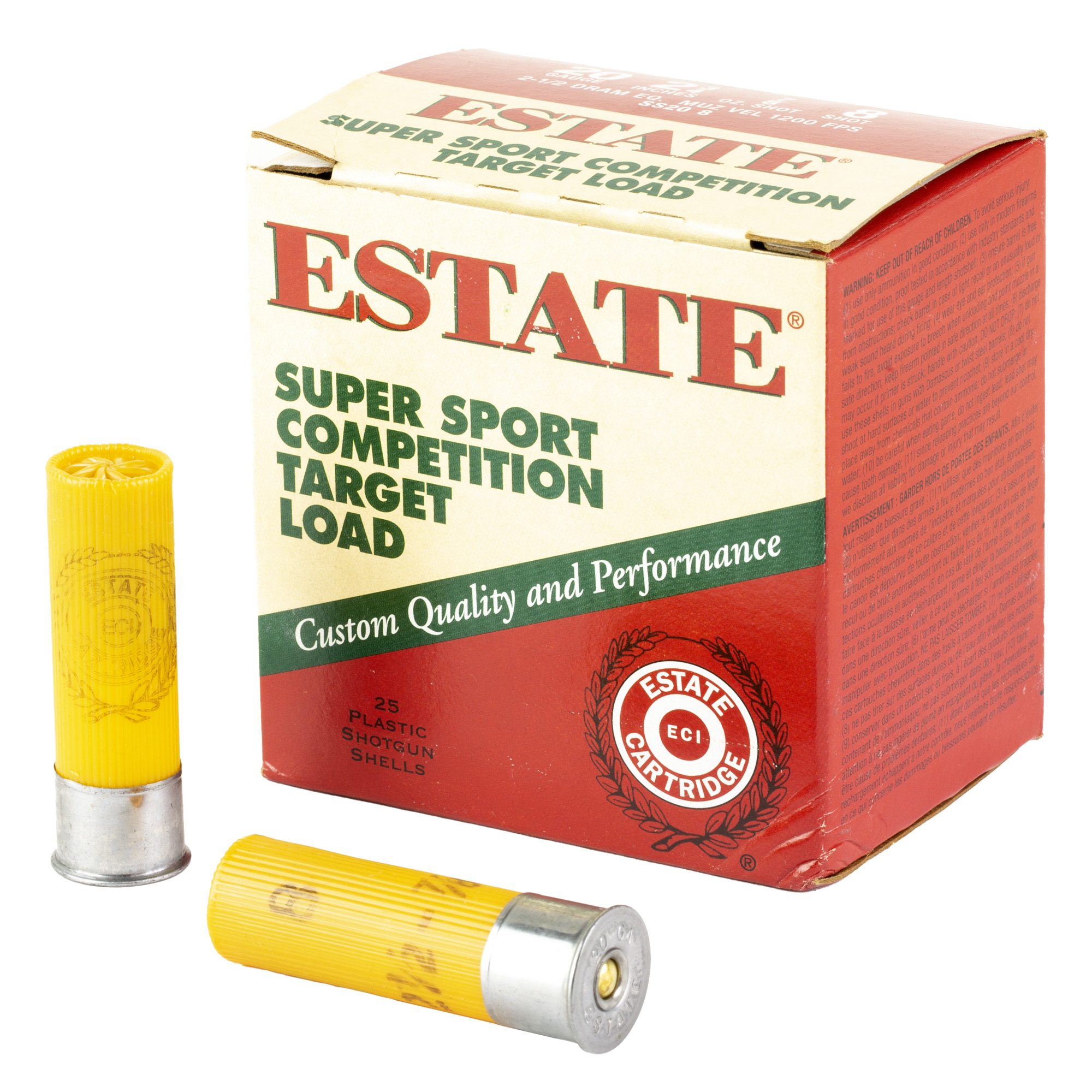 Federal Estate 20 Gauge 2.75″ #8 Shot – 25rd