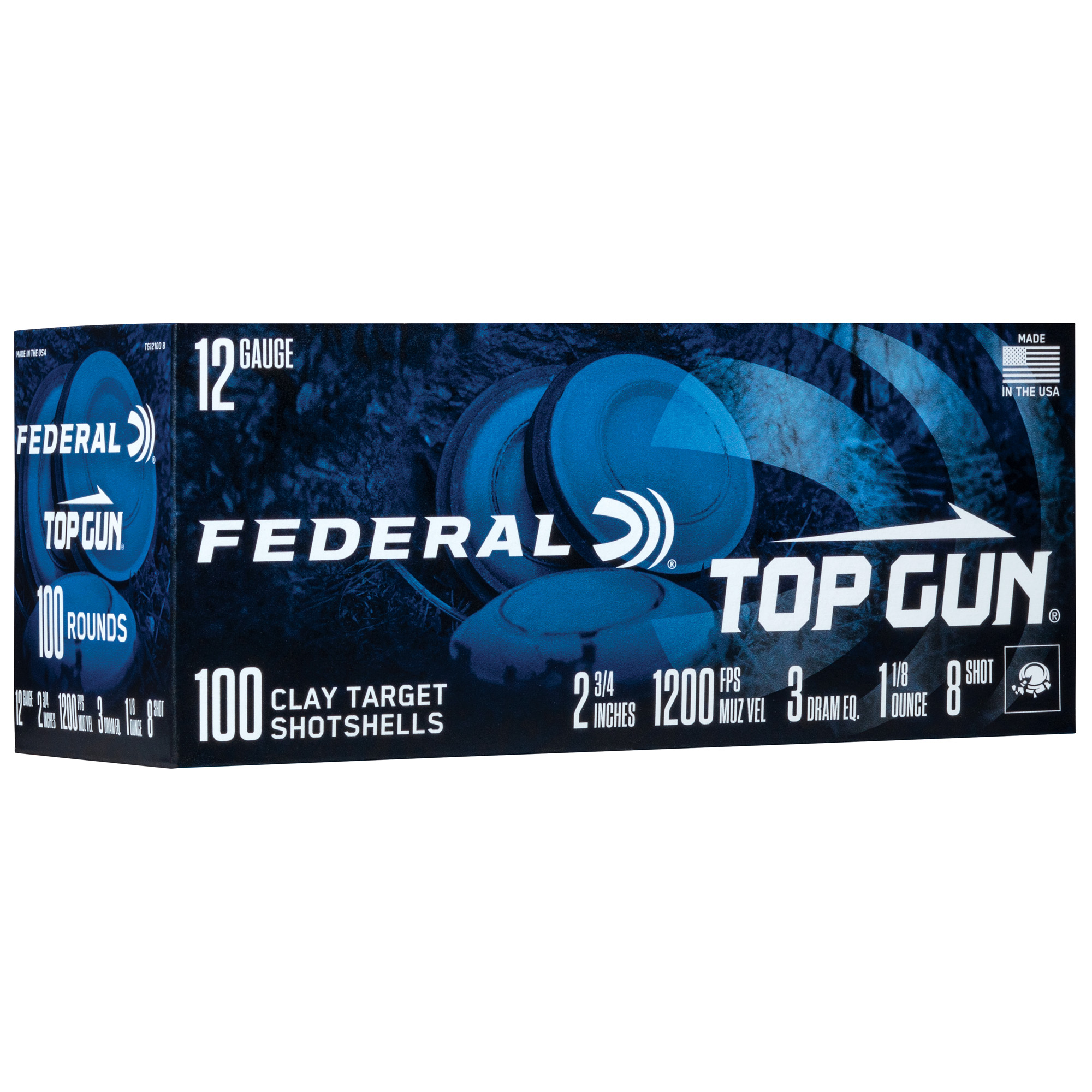 Federal Top Gun 12 Gauge 2.75″ #8 Lead – 100rd