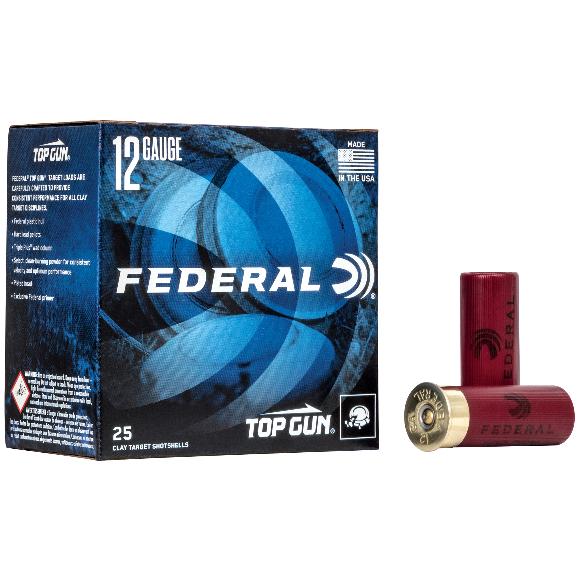 Federal Top Gun 12 Gauge 2.75″ #7.5 Lead – 25rd