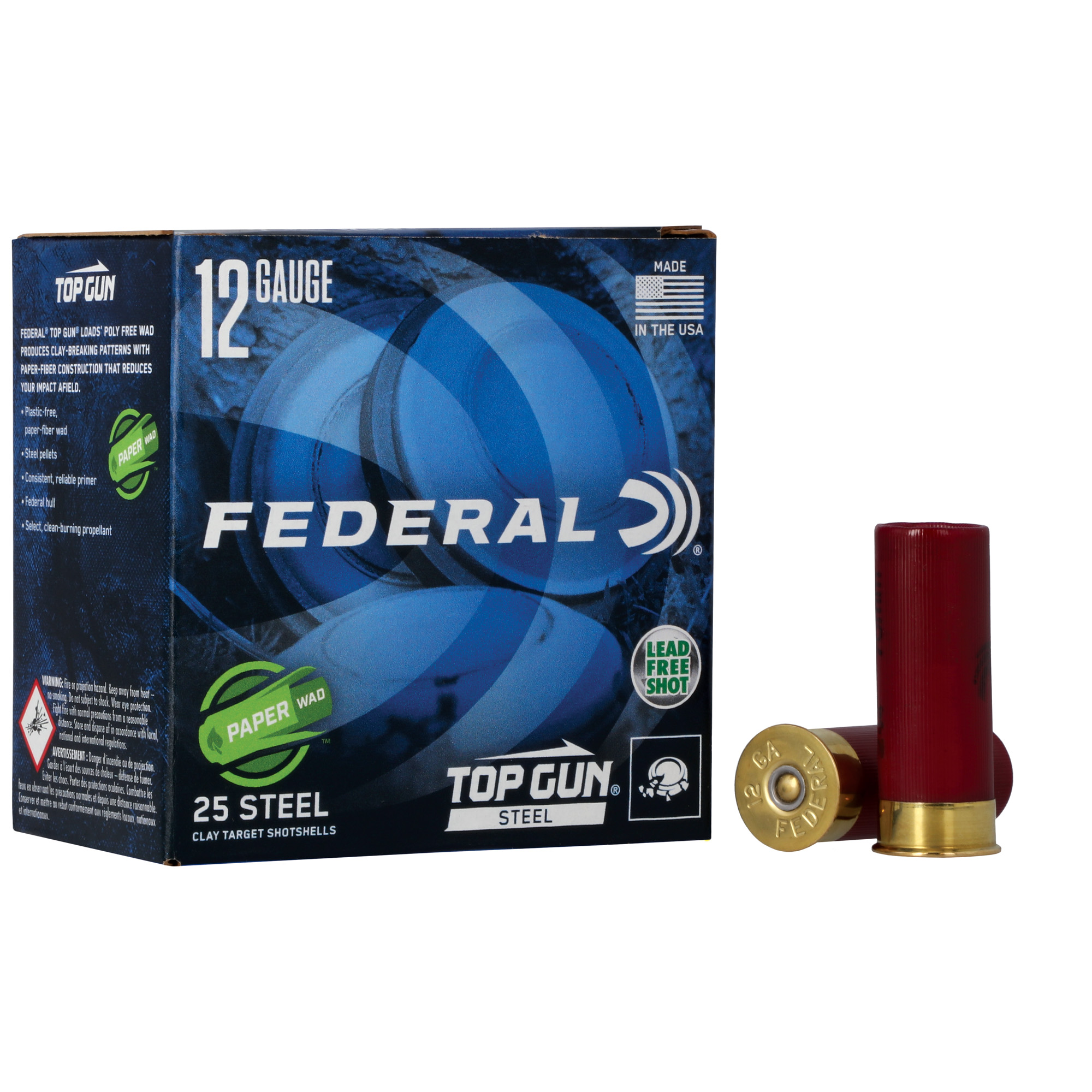 Federal Top Gun 12 Gauge 2.75″ #7.5 Lead – 25rd