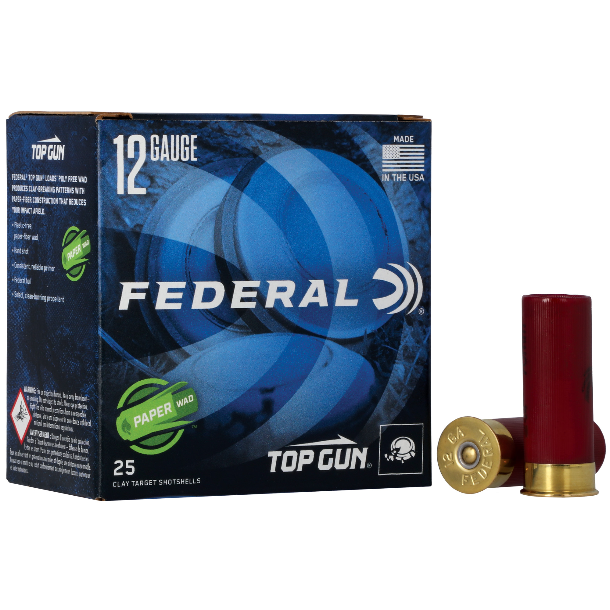 Federal Top Gun 12 Gauge 2.75″ #8 Lead – 25rd