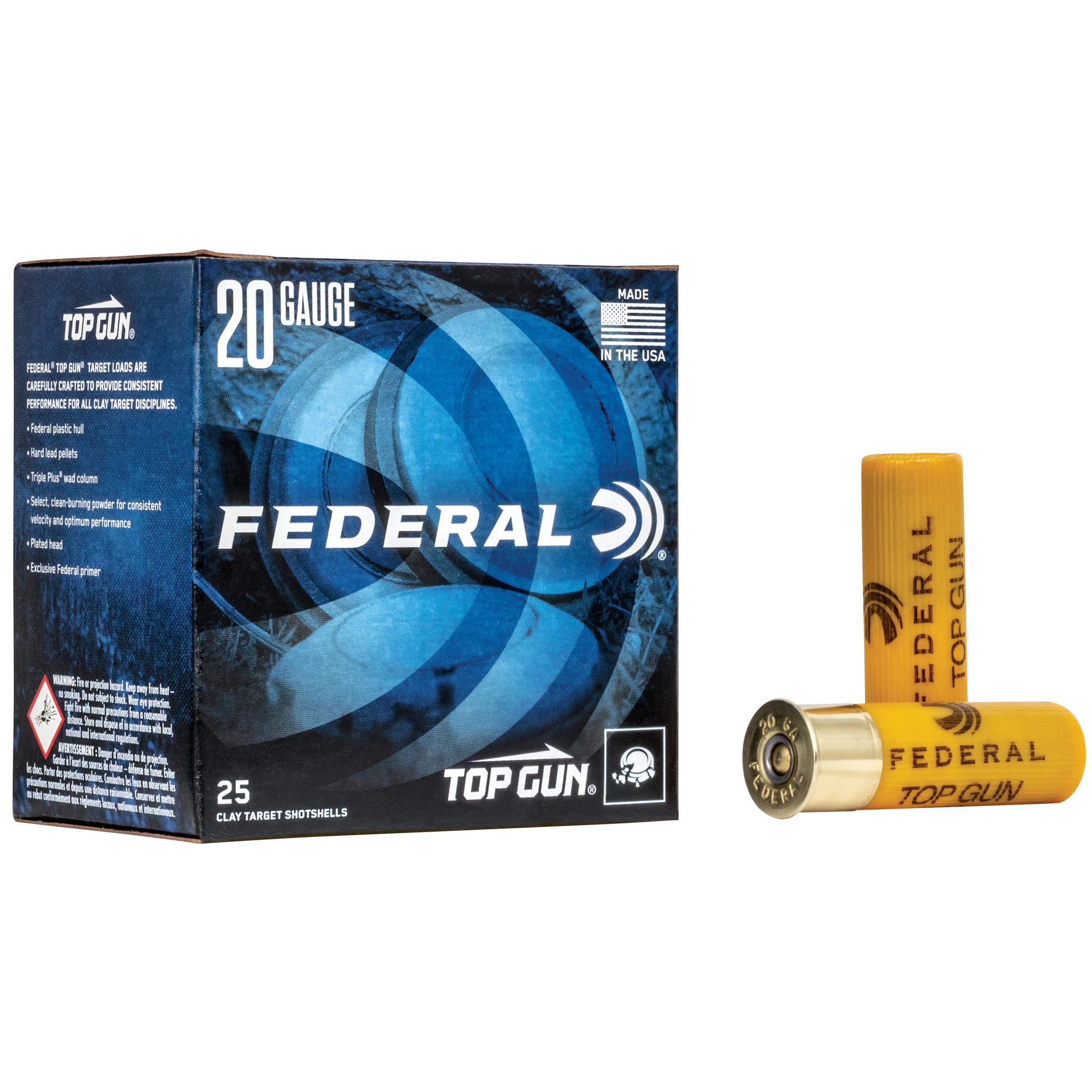 Federal Top Gun 20 Gauge 2.75″ #7.5 Lead – 25rd