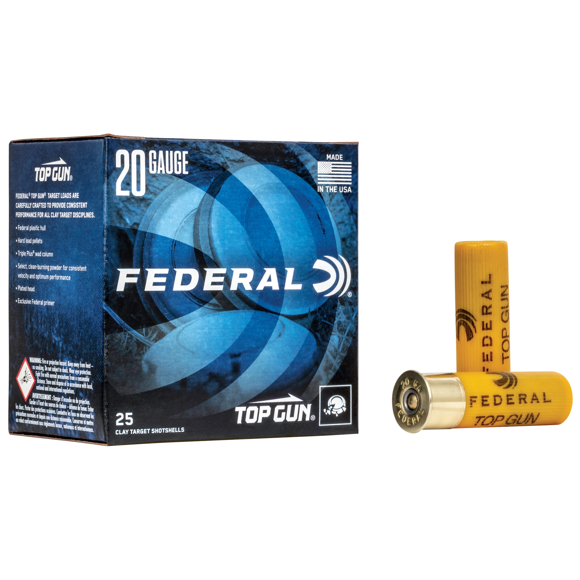 Federal Top Gun 20 Gauge 2.75″ #8 Lead – 25rd