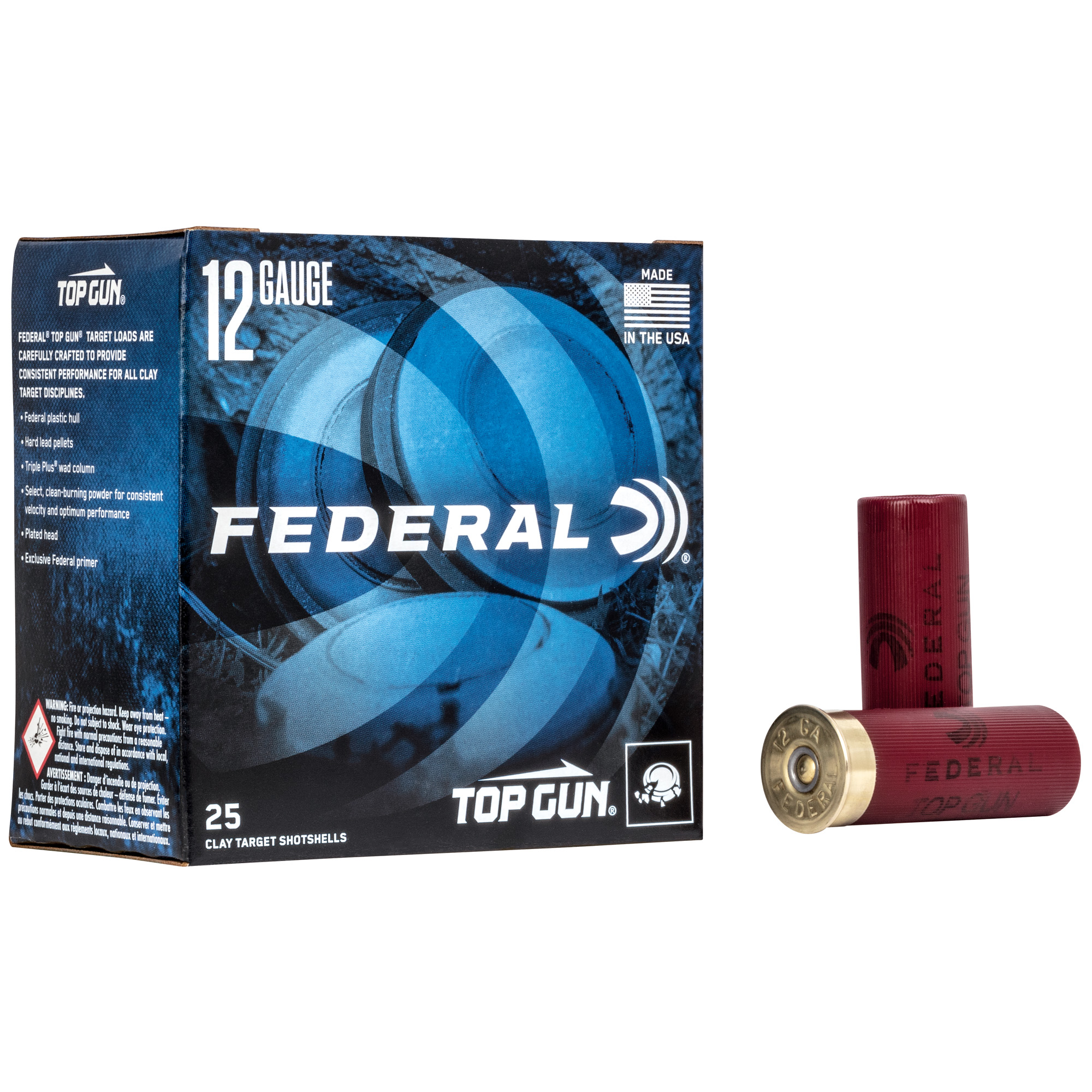 Federal Top Gun 12 Gauge 2.75″ #7.5 Lead – 25rd