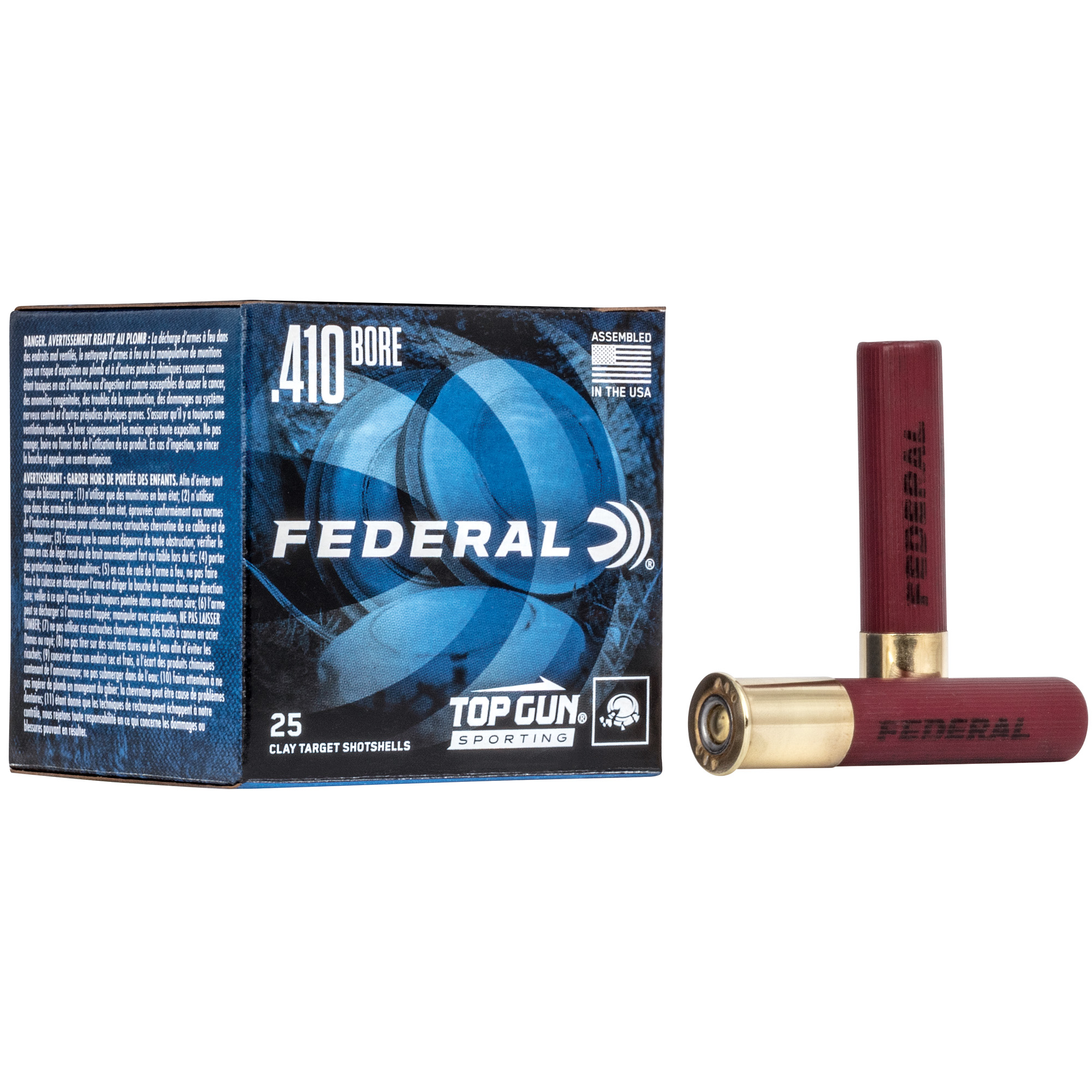 Federal Top Gun 410 Gauge 2.5″ #7.5 Lead – 25rd