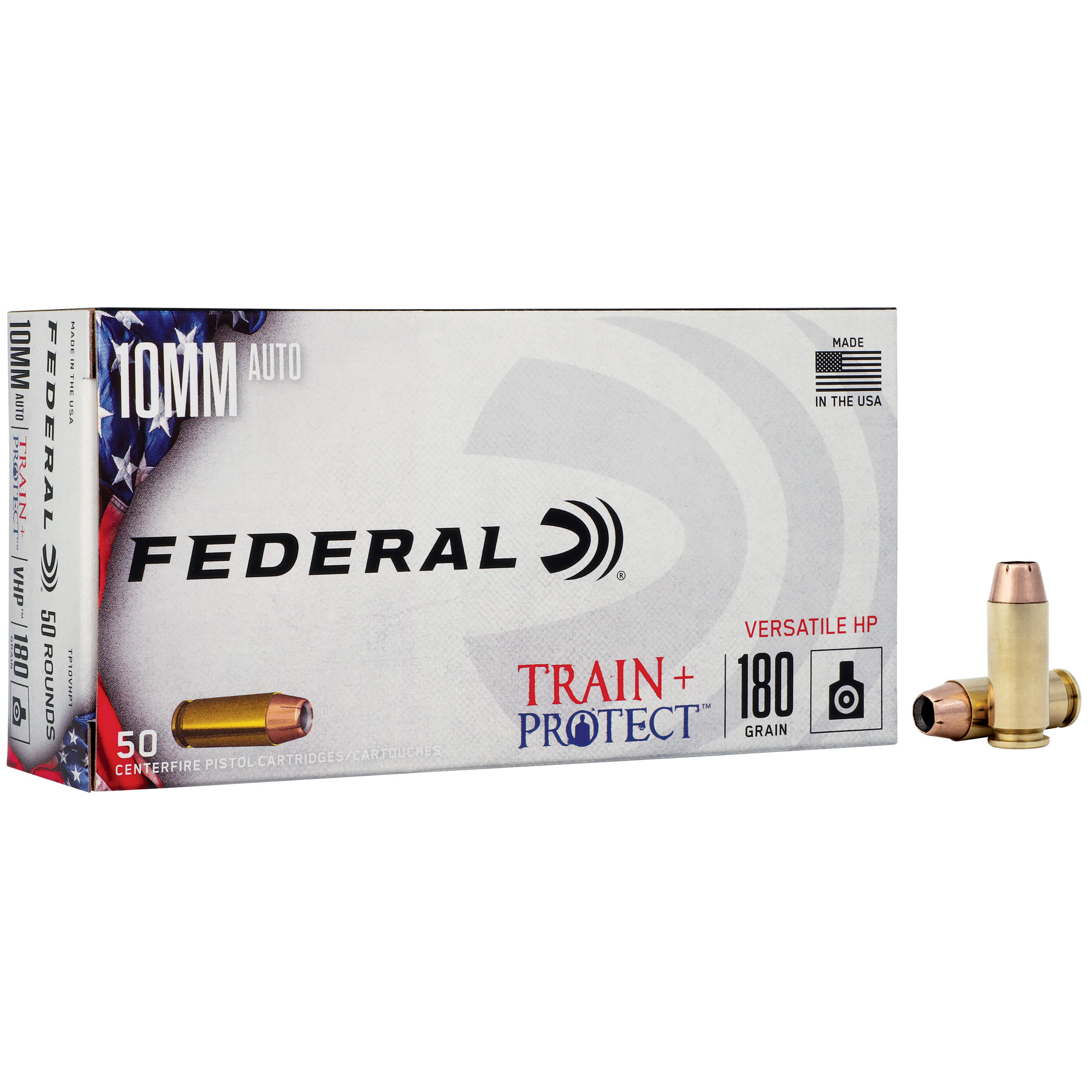 Federal Train & Protect 10mm 180gr Versatile Hollow Point – 50rd