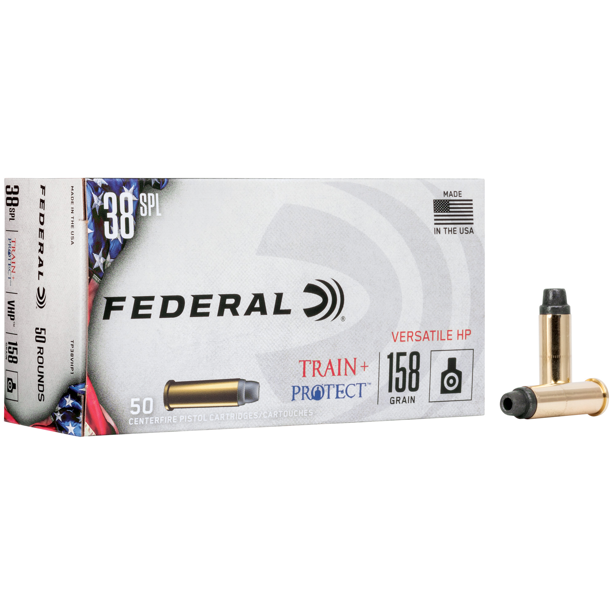 Federal Train & Protect 38 Special 158gr Versatile Hollow Point – 50rd