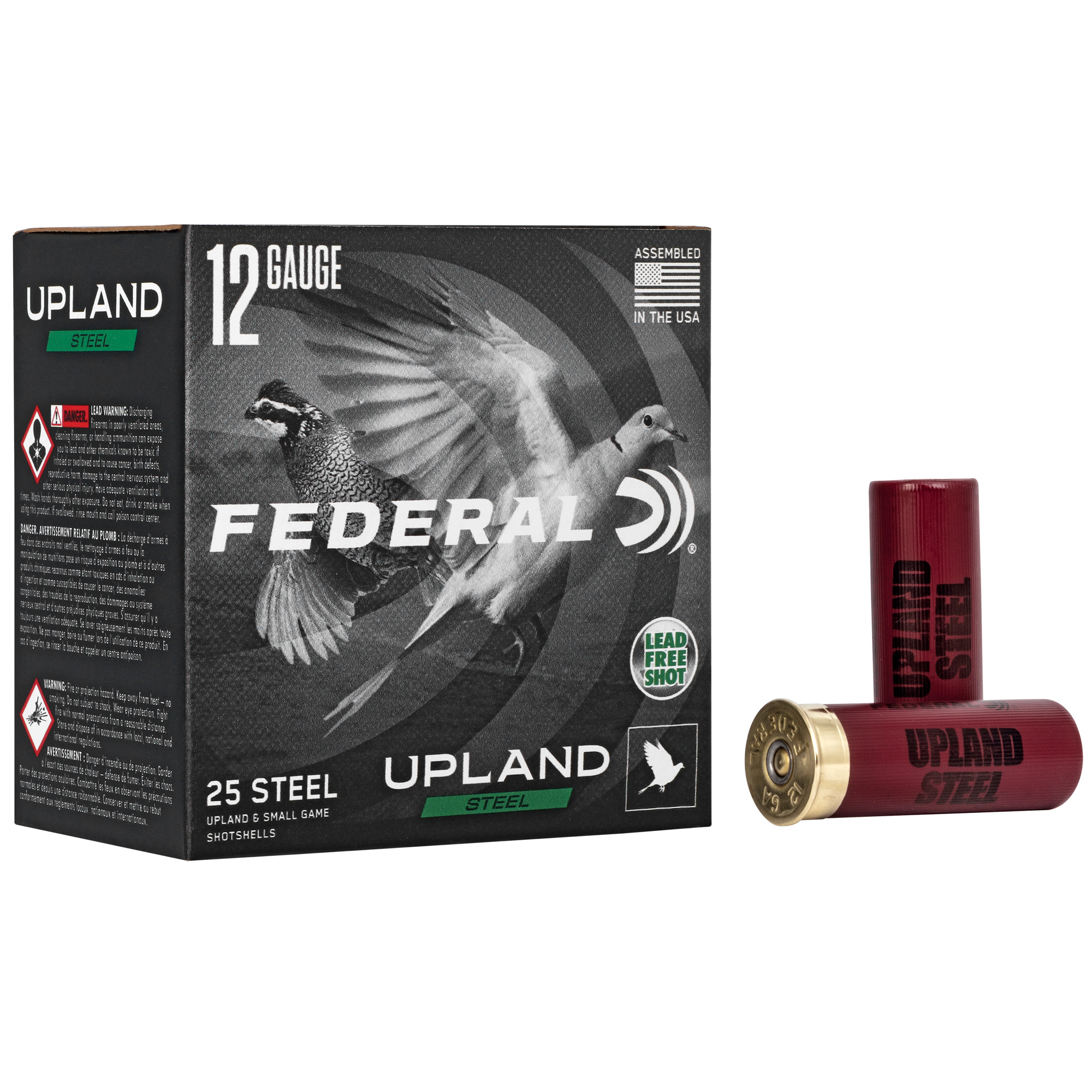 Federal Upland Steel 12 Gauge 2.75″ #6 Steel Shot – 25rd